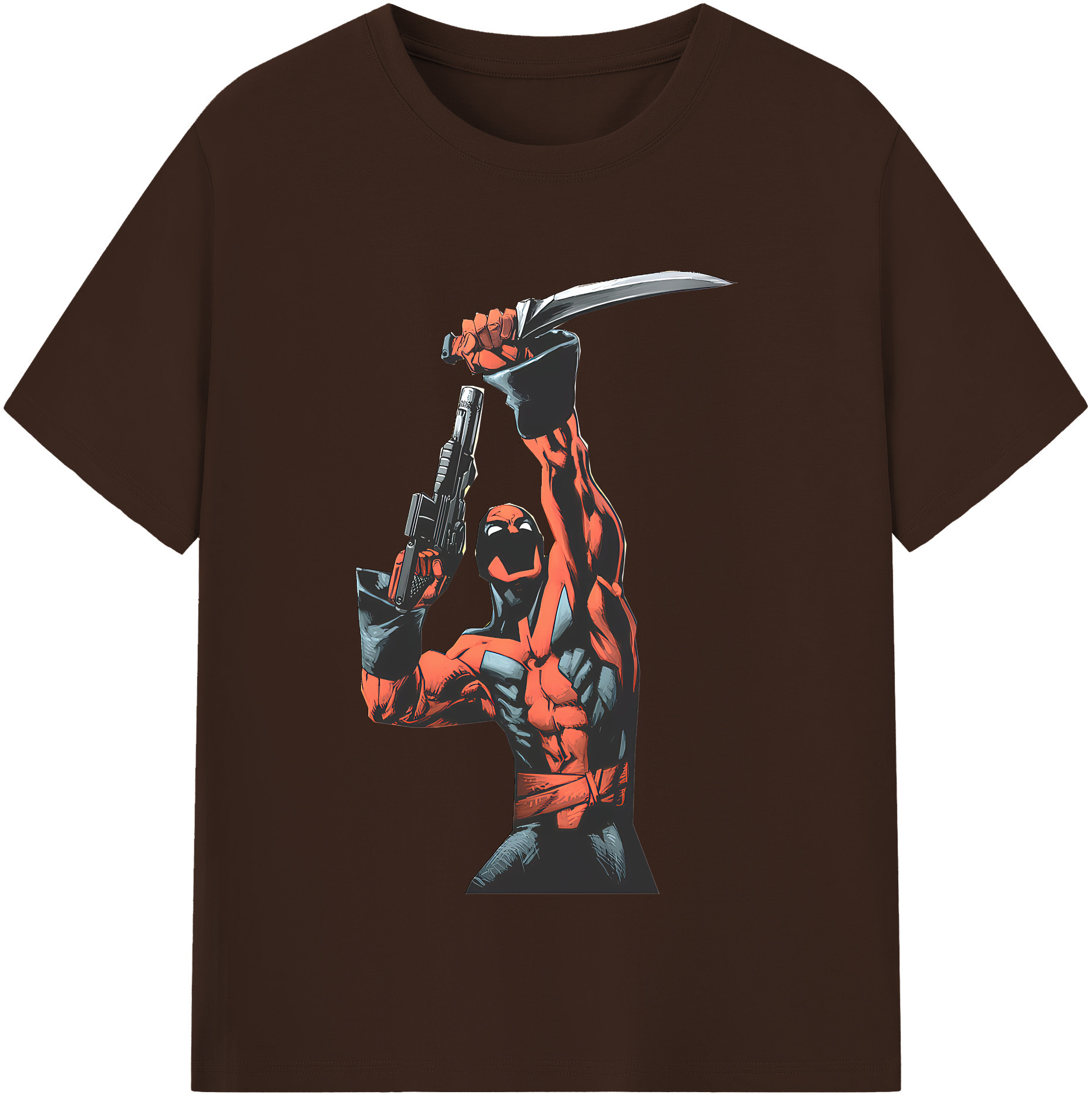 （画像用） Deadpool デッドプール 綿100％半袖Tシャツ（フロントプリント）