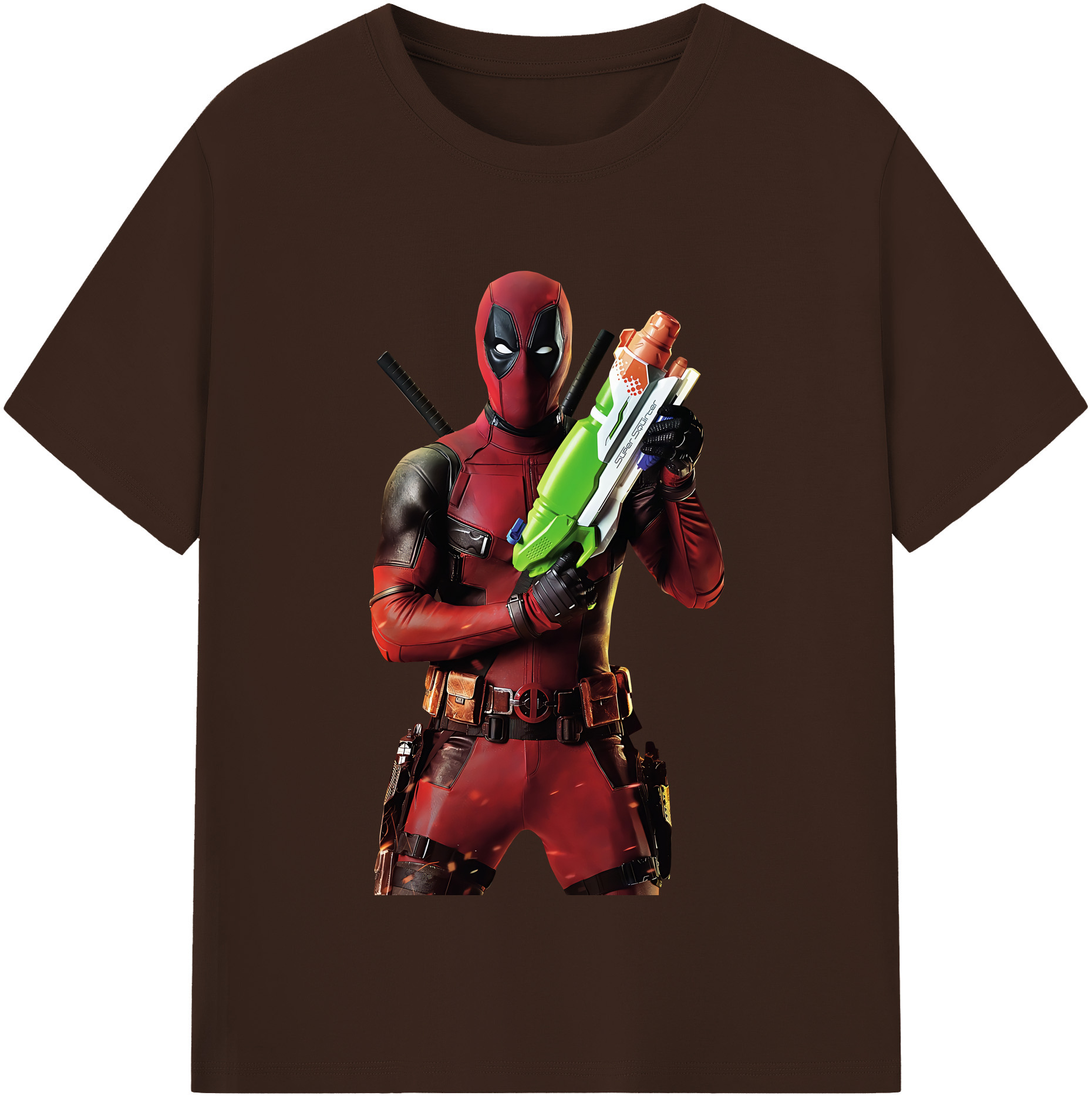 （画像用） Deadpool デッドプール 綿100％半袖Tシャツ（フロントプリント）