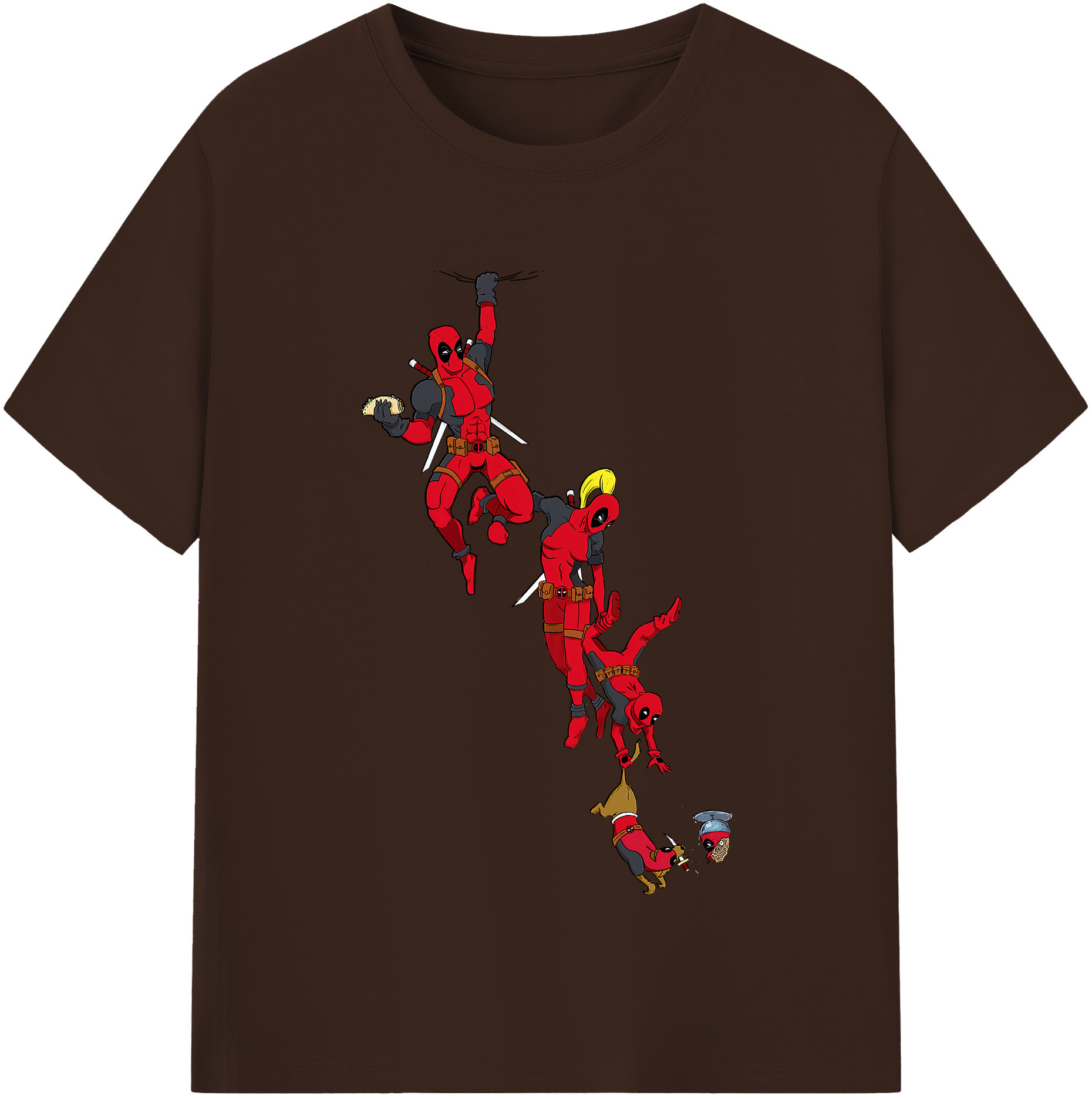 （画像用） Deadpool デッドプール 綿100％半袖Tシャツ（フロントプリント）