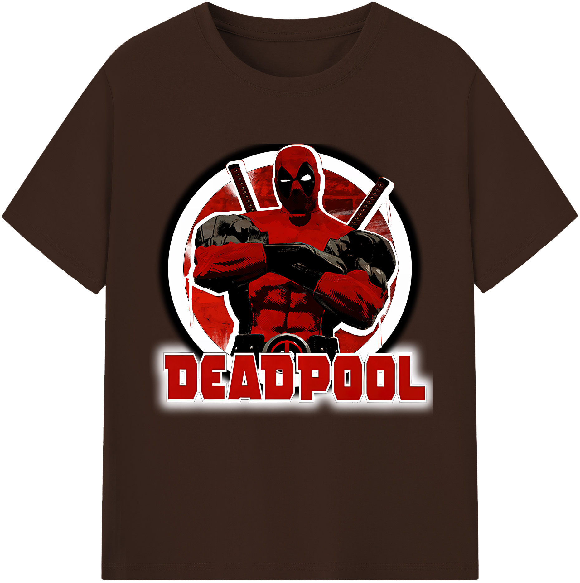 （画像用） Deadpool デッドプール 綿100％半袖Tシャツ（フロントプリント）