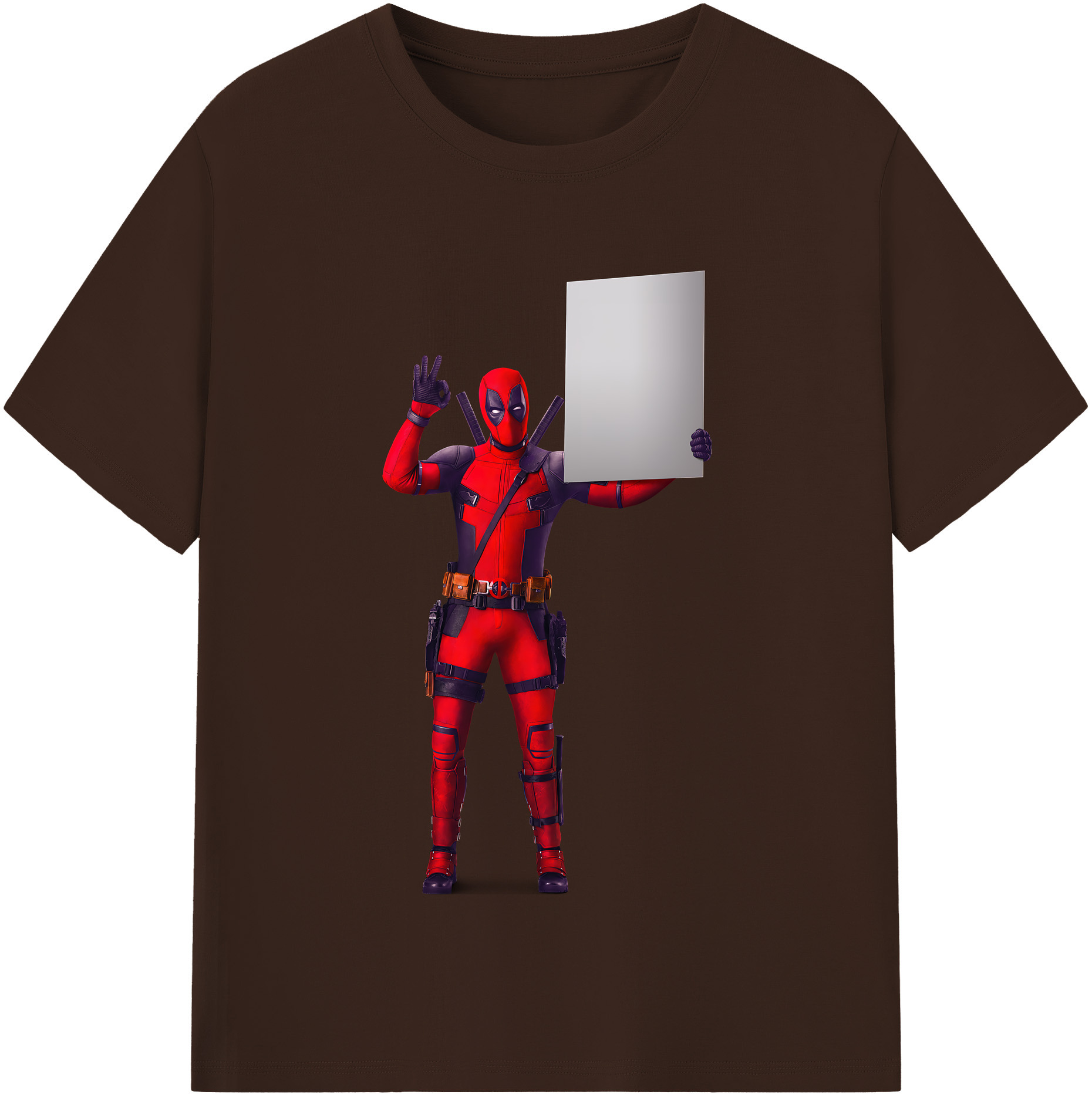 （画像用） Deadpool デッドプール 綿100％半袖Tシャツ（フロントプリント）