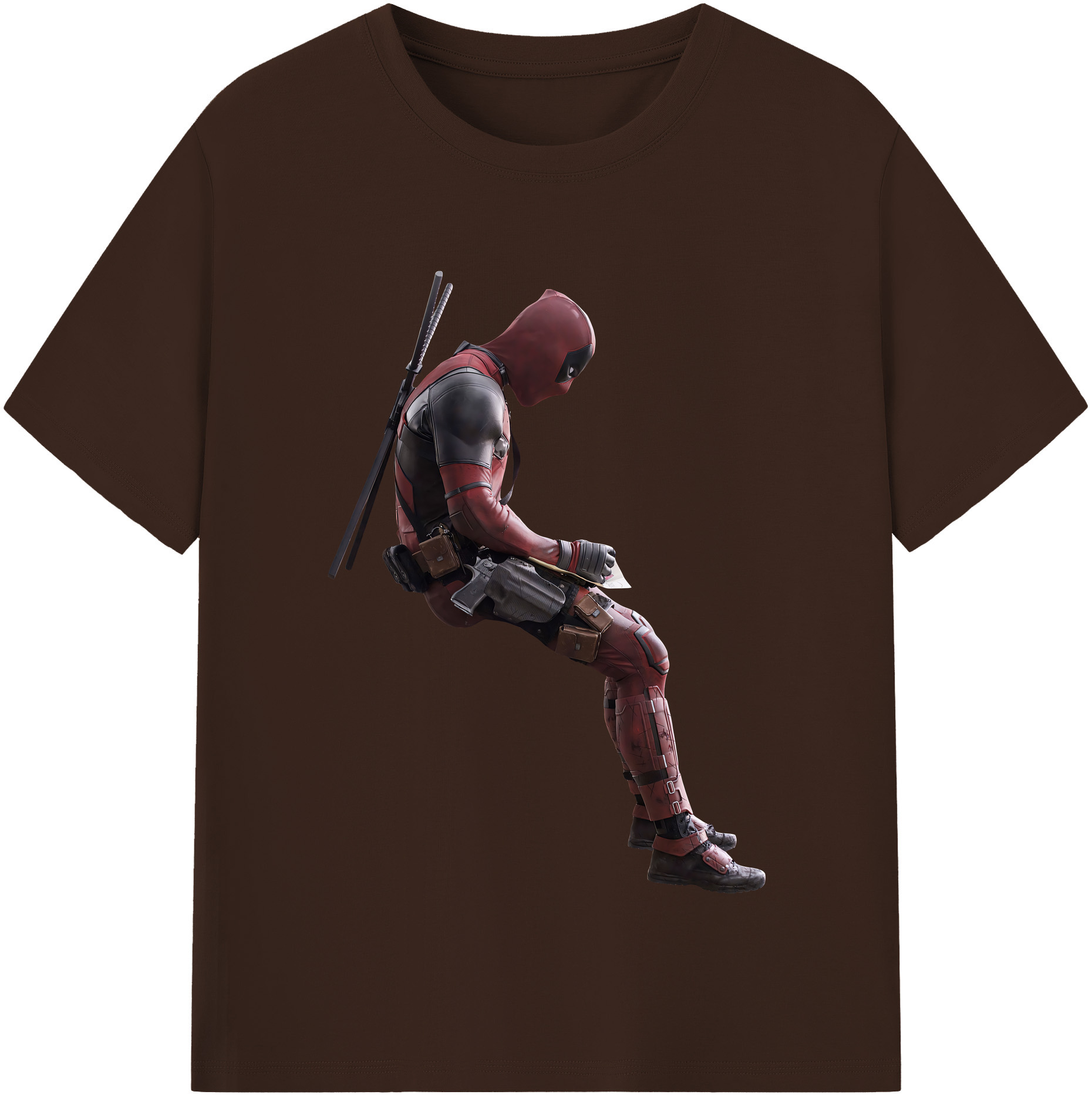 （画像用） Deadpool デッドプール 綿100％半袖Tシャツ（フロントプリント）