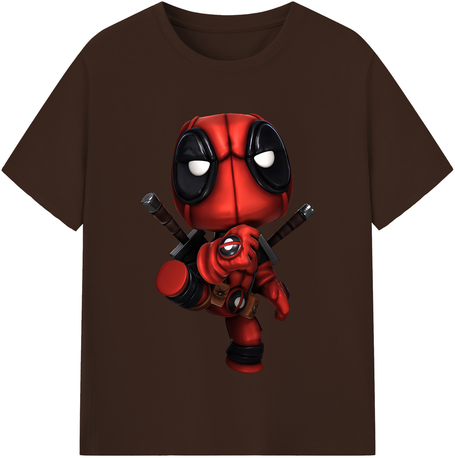 （画像用） Deadpool デッドプール 綿100％半袖Tシャツ（フロントプリント）