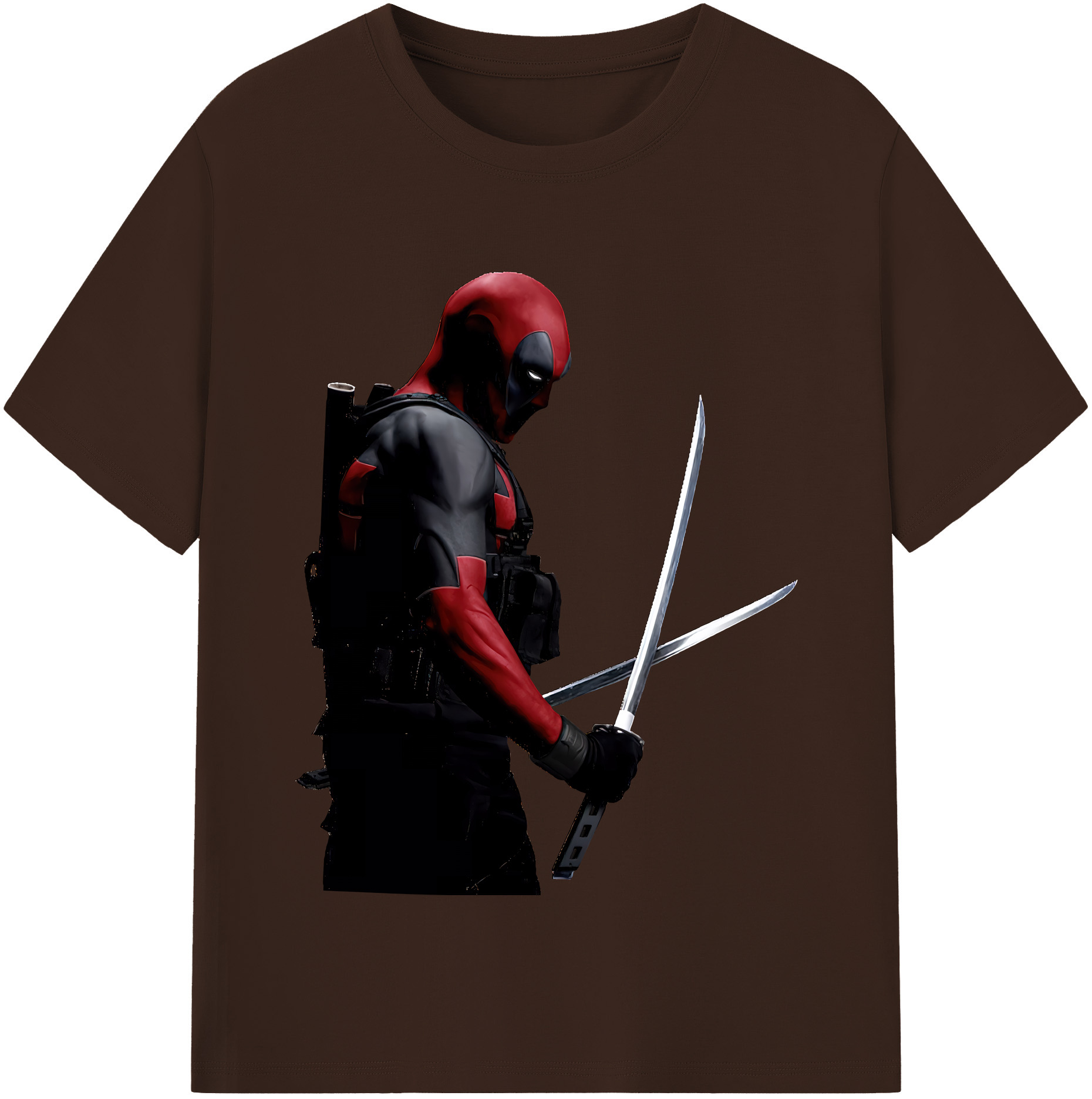 （画像用） Deadpool デッドプール 綿100％半袖Tシャツ（フロントプリント）