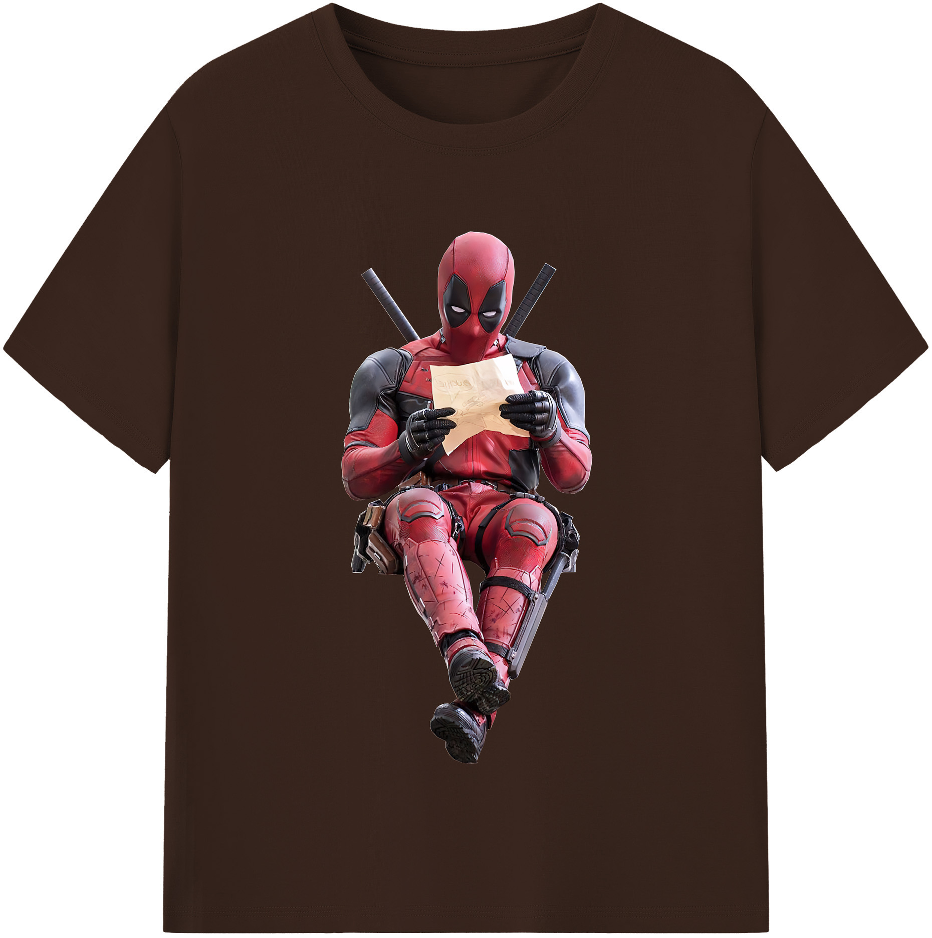 （画像用） Deadpool デッドプール 綿100％半袖Tシャツ（フロントプリント）