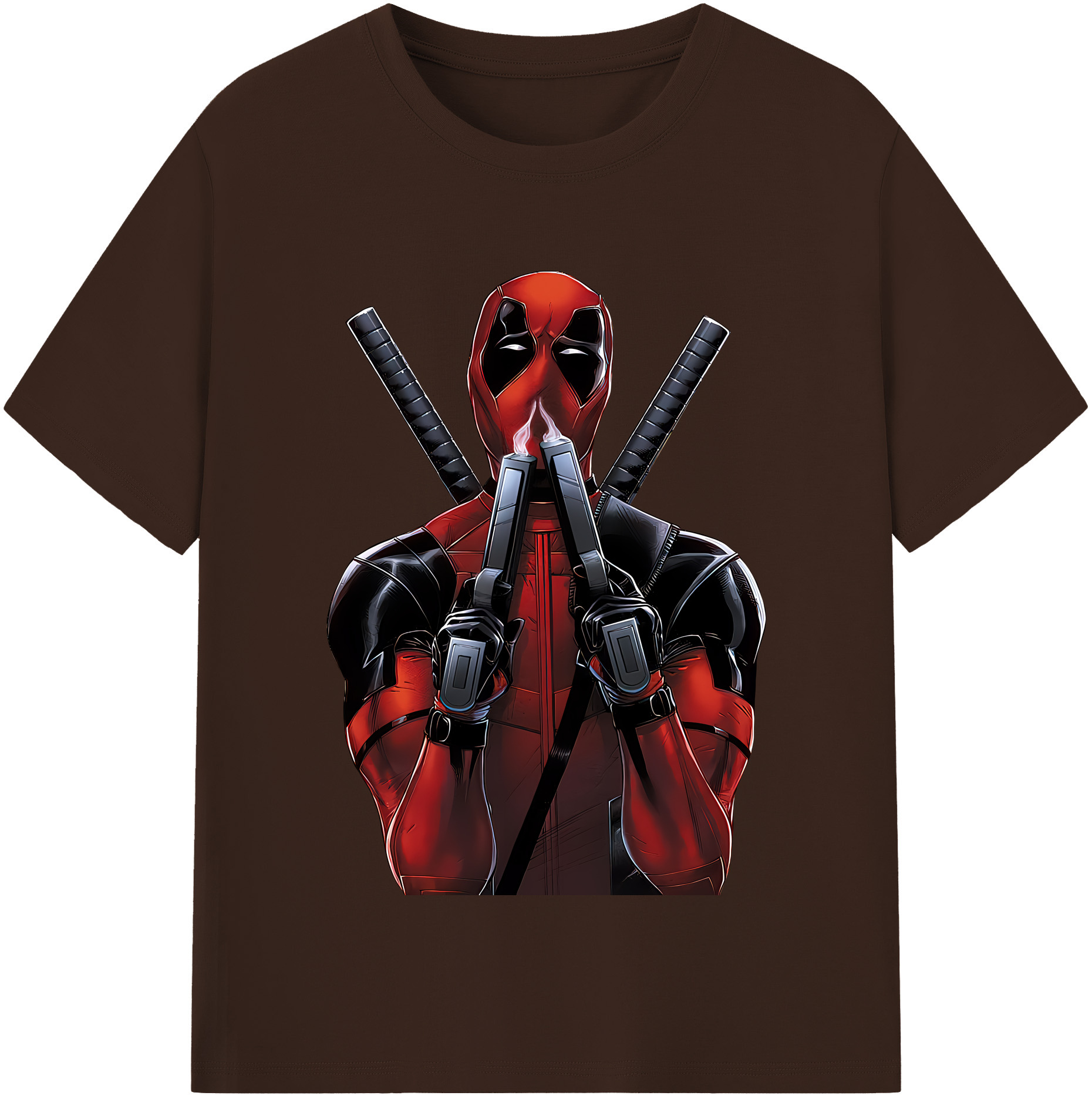 （画像用） Deadpool デッドプール 綿100％半袖Tシャツ（フロントプリント）