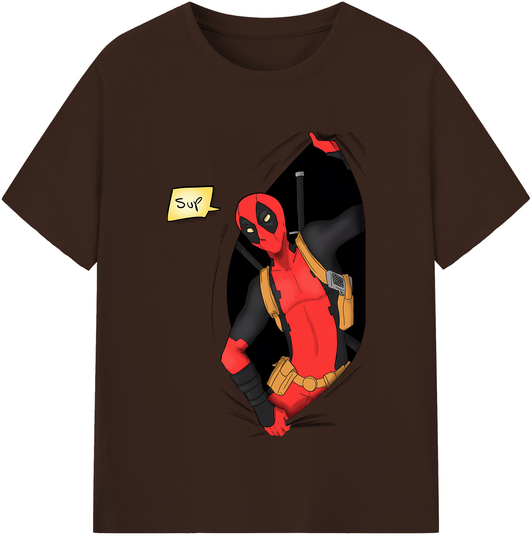 （画像用） Deadpool デッドプール 綿100％半袖Tシャツ（フロントプリント）
