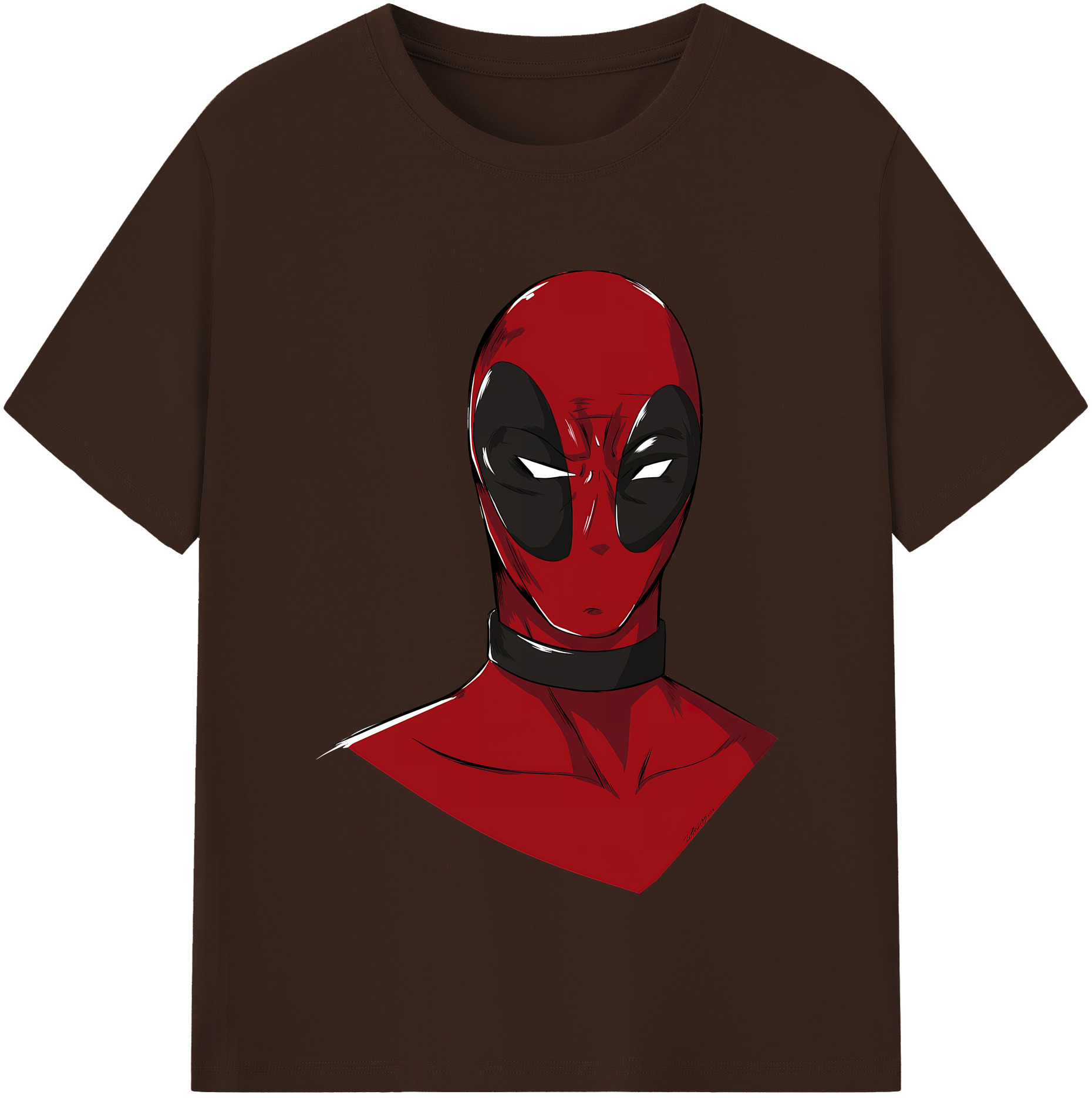 （画像用） Deadpool デッドプール 綿100％半袖Tシャツ（フロントプリント）