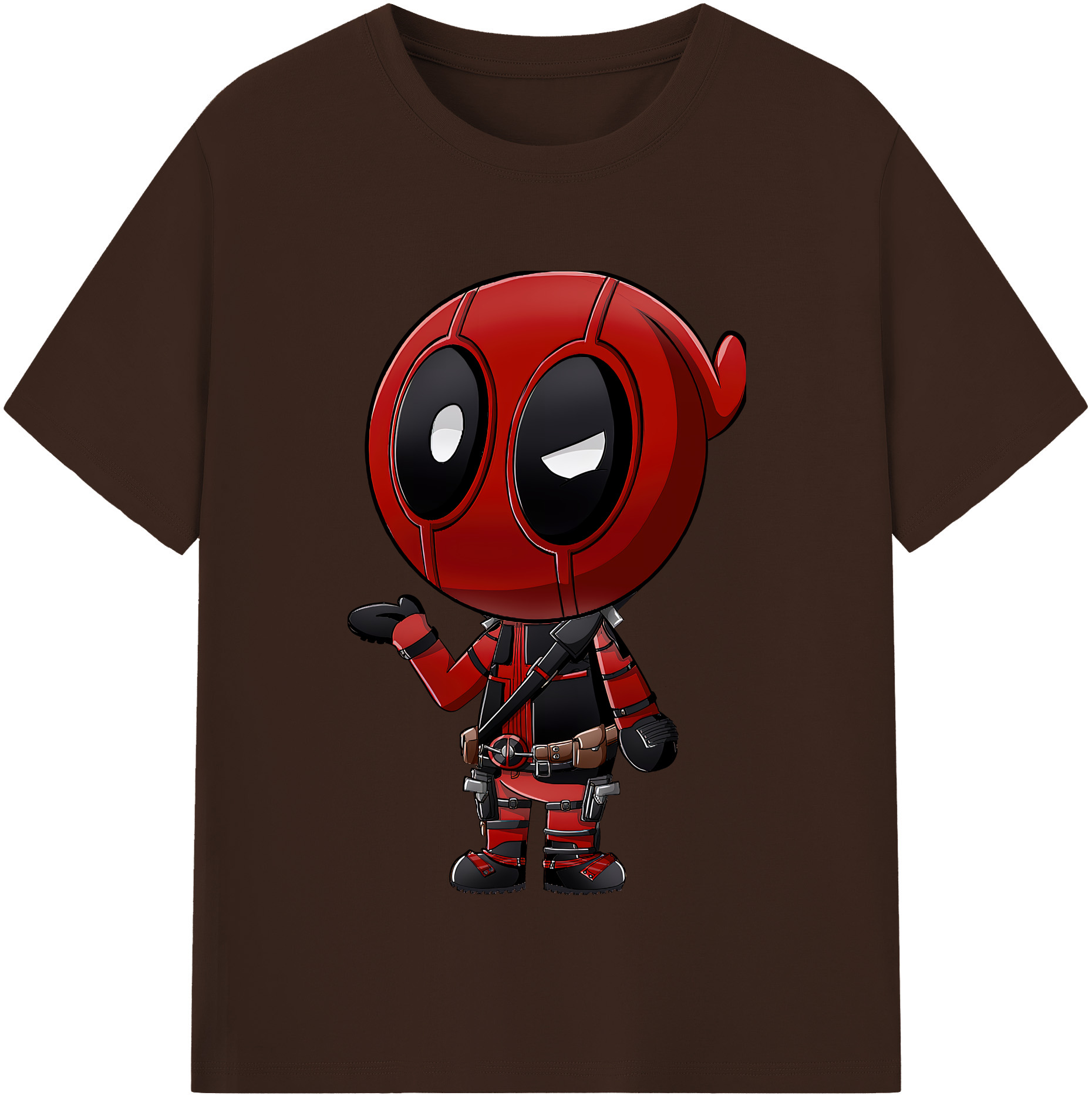 （画像用） Deadpool デッドプール 綿100％半袖Tシャツ（フロントプリント）