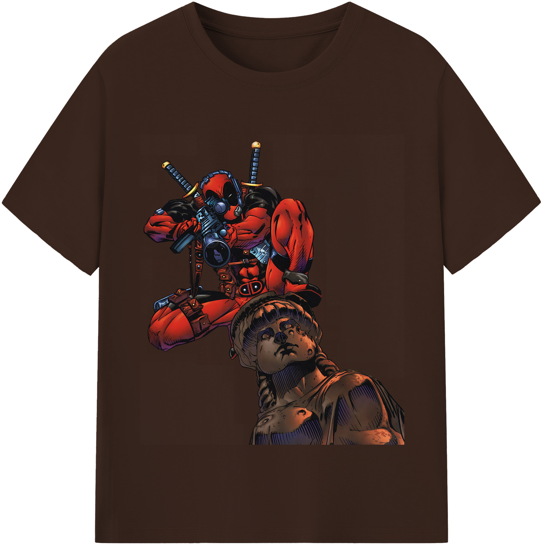 （画像用） Deadpool デッドプール 綿100％半袖Tシャツ（フロントプリント）