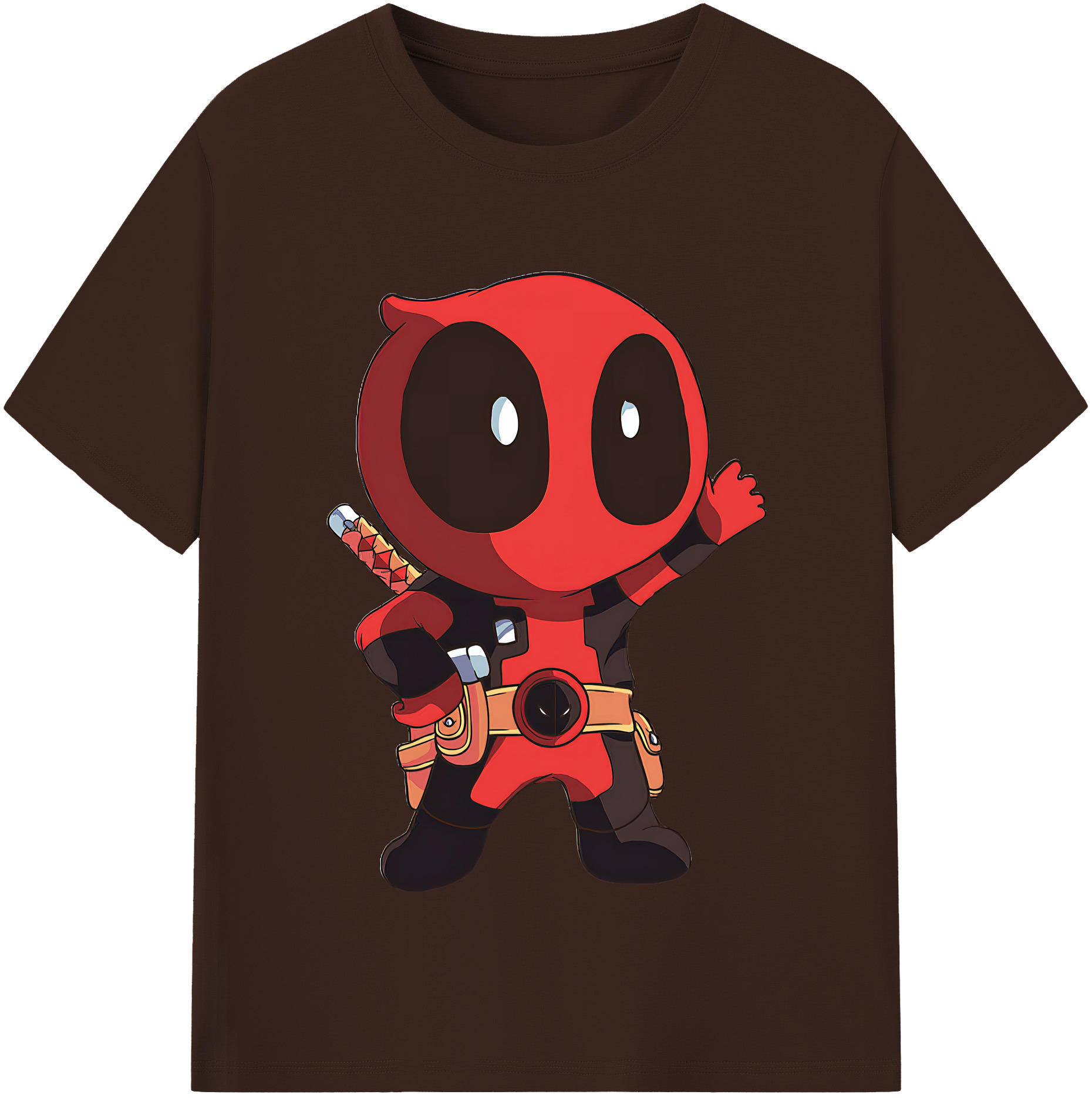 （画像用） Deadpool デッドプール 綿100％半袖Tシャツ（フロントプリント）