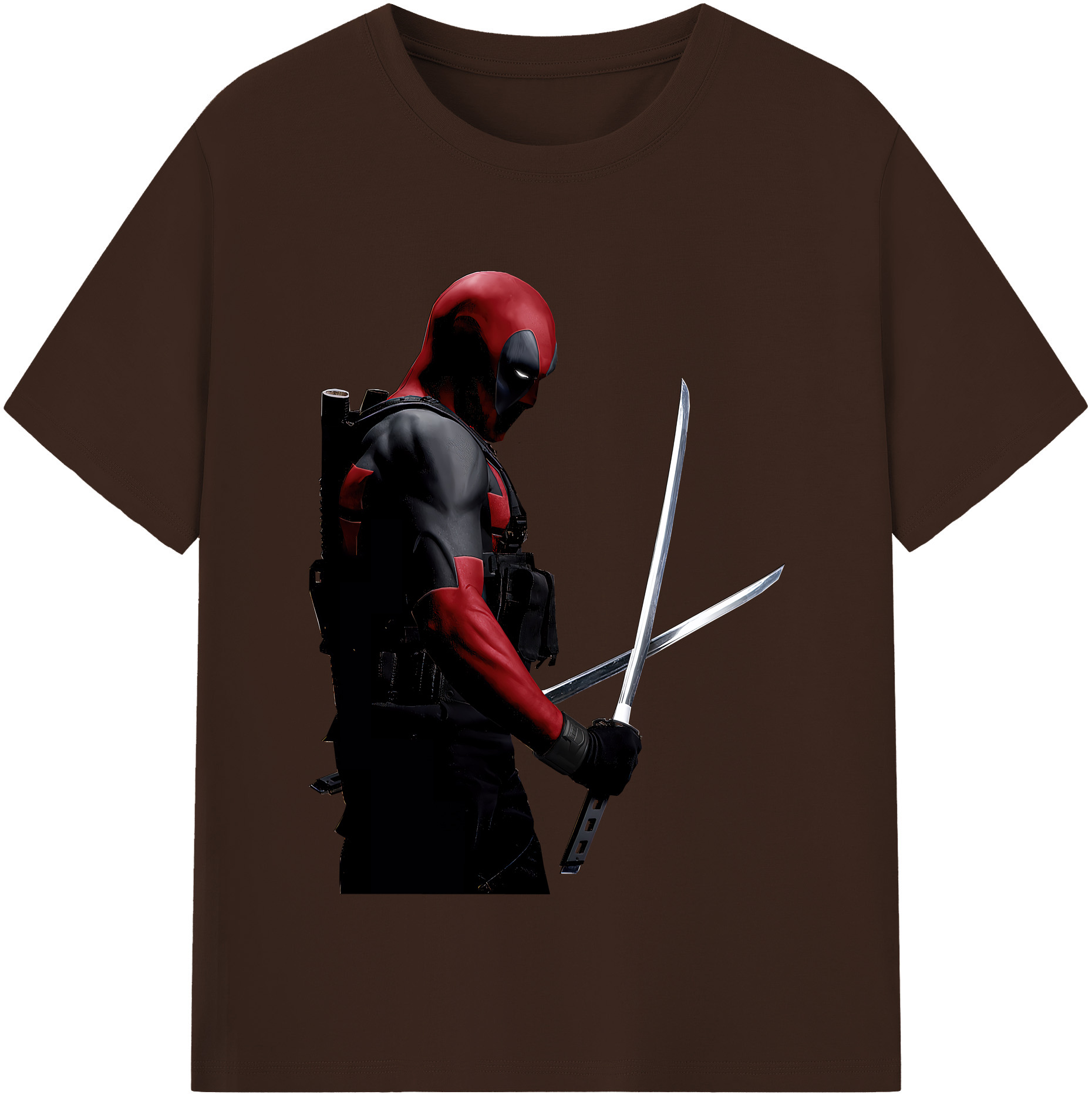 （画像用） Deadpool デッドプール 綿100％半袖Tシャツ（フロントプリント）