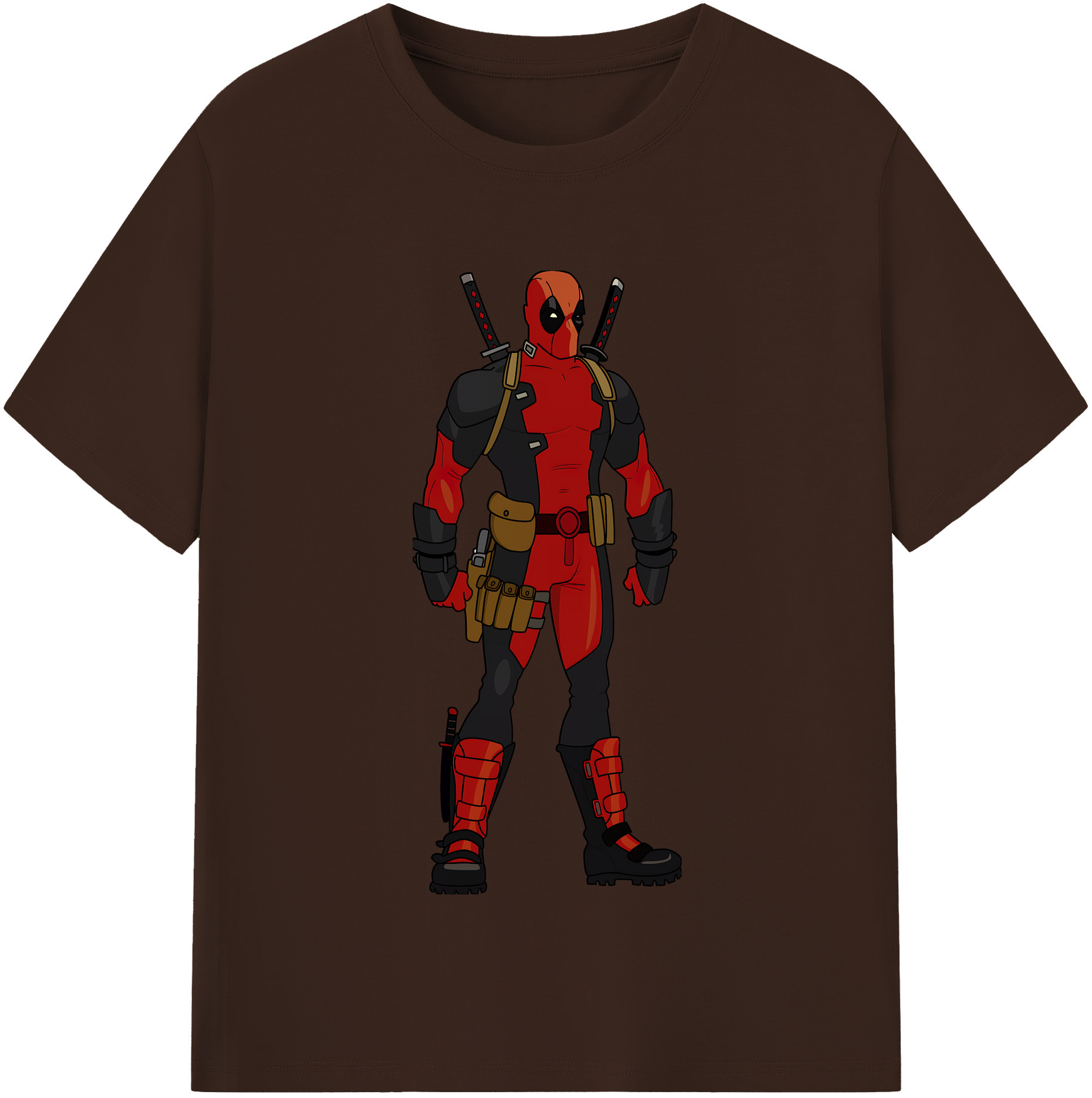 （画像用） Deadpool デッドプール 綿100％半袖Tシャツ（フロントプリント）