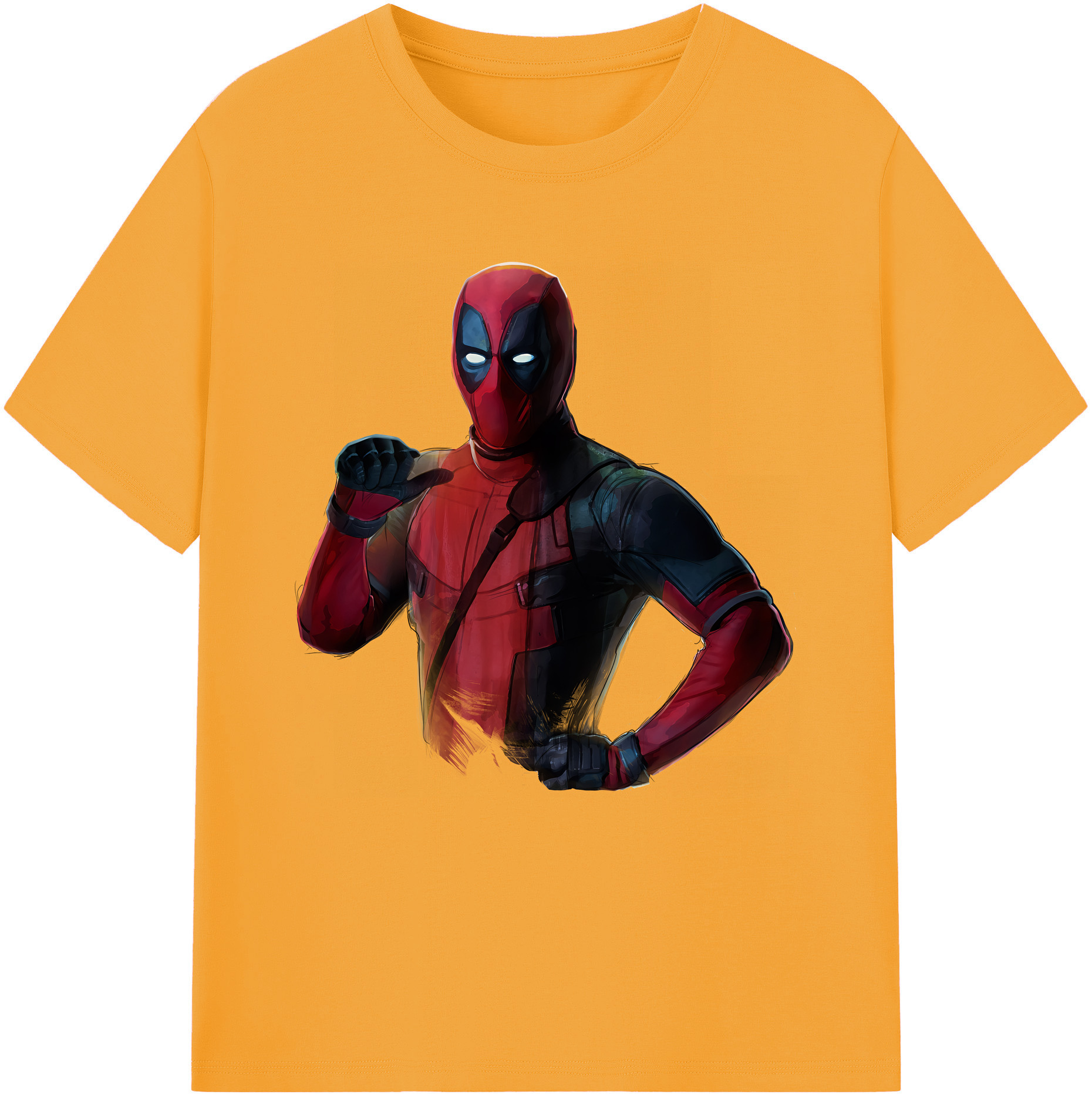 （画像用） Deadpool デッドプール 綿100％半袖Tシャツ（フロントプリント）
