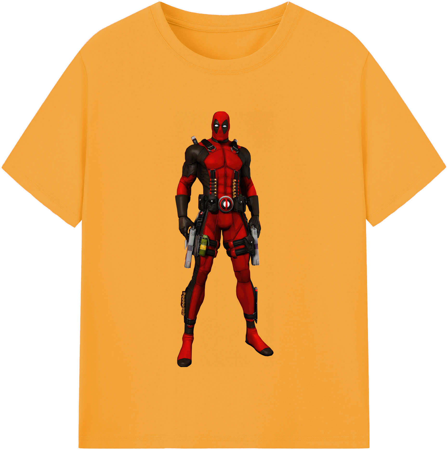（画像用） Deadpool デッドプール 綿100％半袖Tシャツ（フロントプリント）