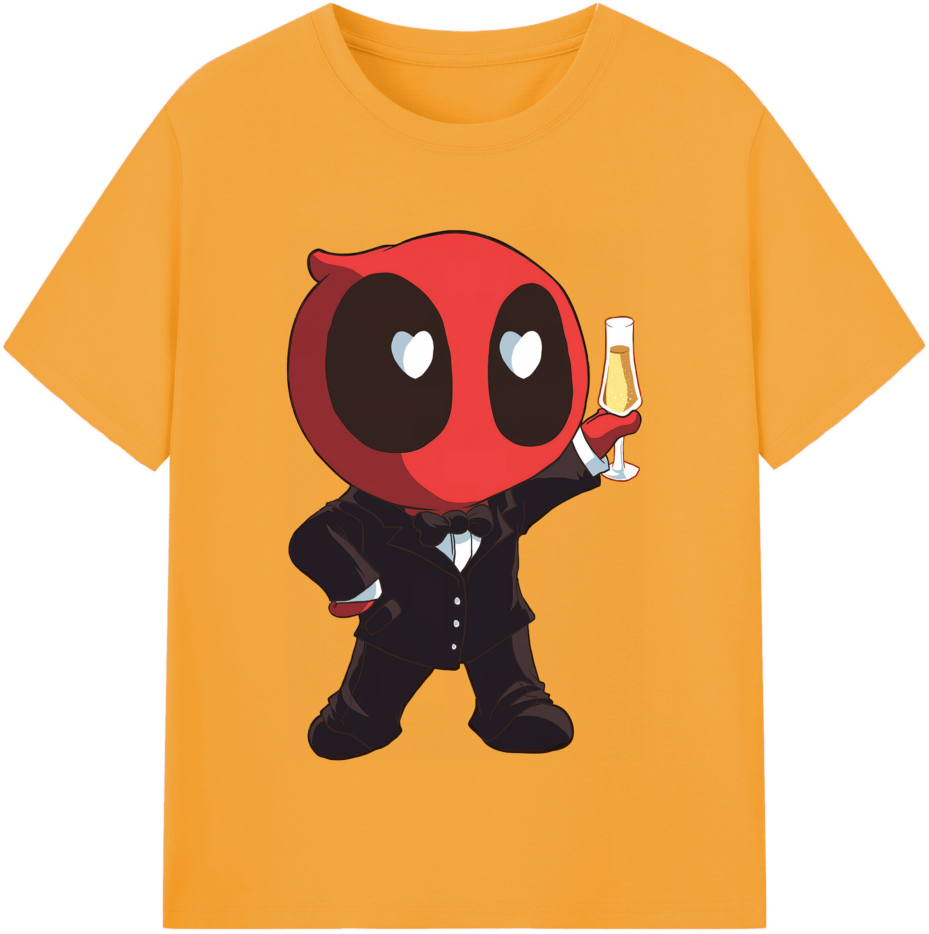 （画像用） Deadpool デッドプール 綿100％半袖Tシャツ（フロントプリント）