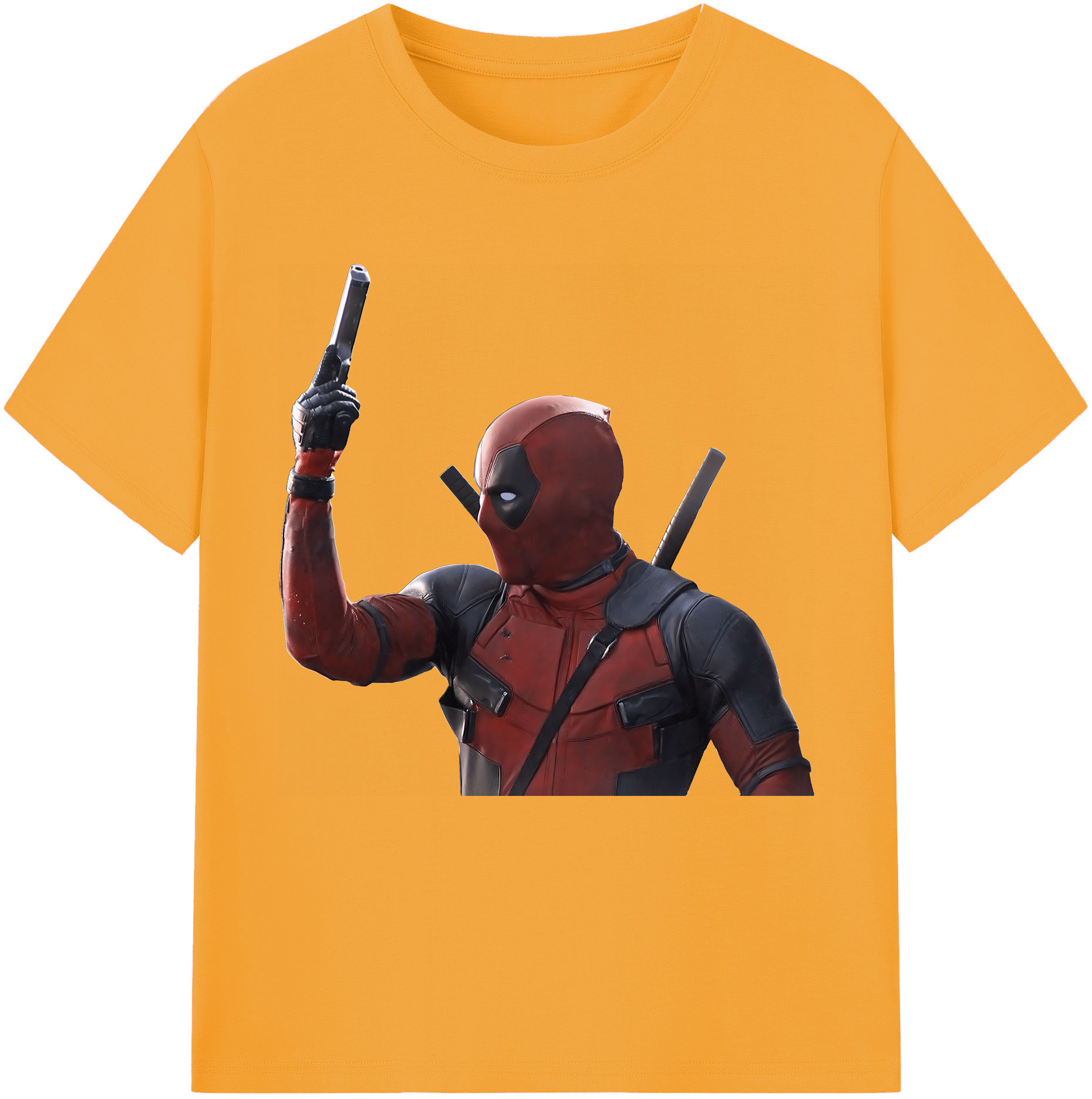 （画像用） Deadpool デッドプール 綿100％半袖Tシャツ（フロントプリント）