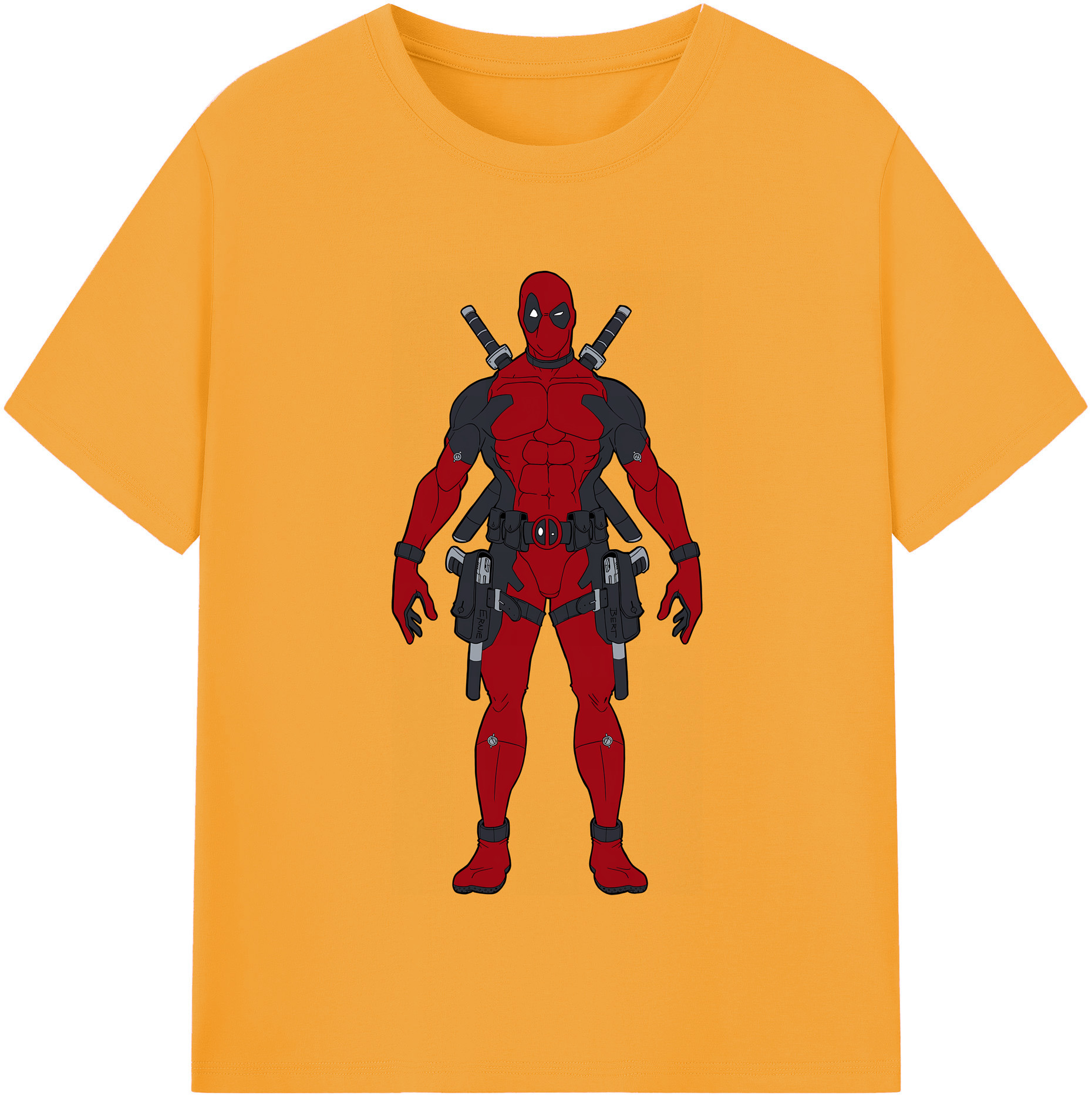 （画像用） Deadpool デッドプール 綿100％半袖Tシャツ（フロントプリント）