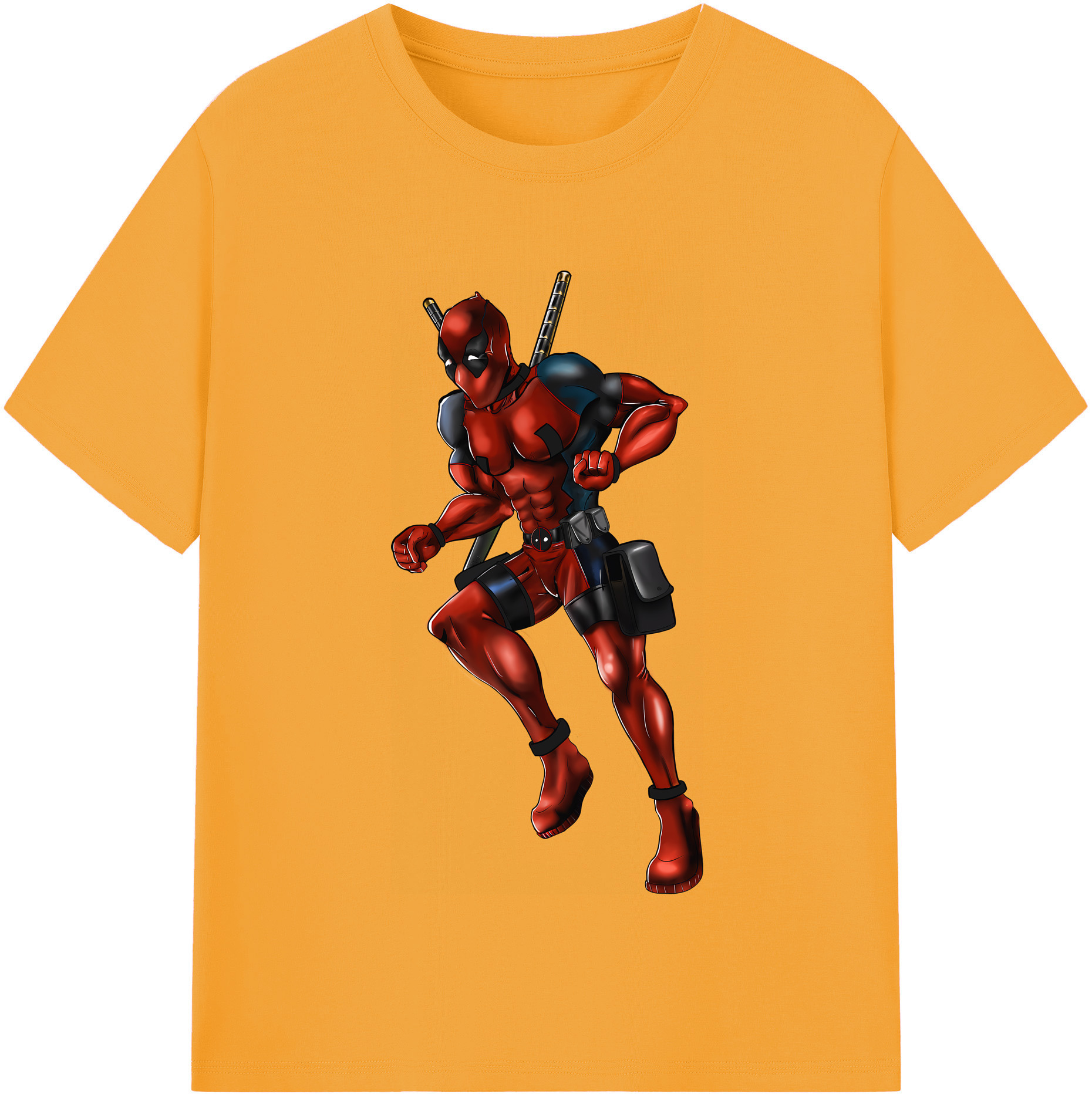 （画像用） Deadpool デッドプール 綿100％半袖Tシャツ（フロントプリント）