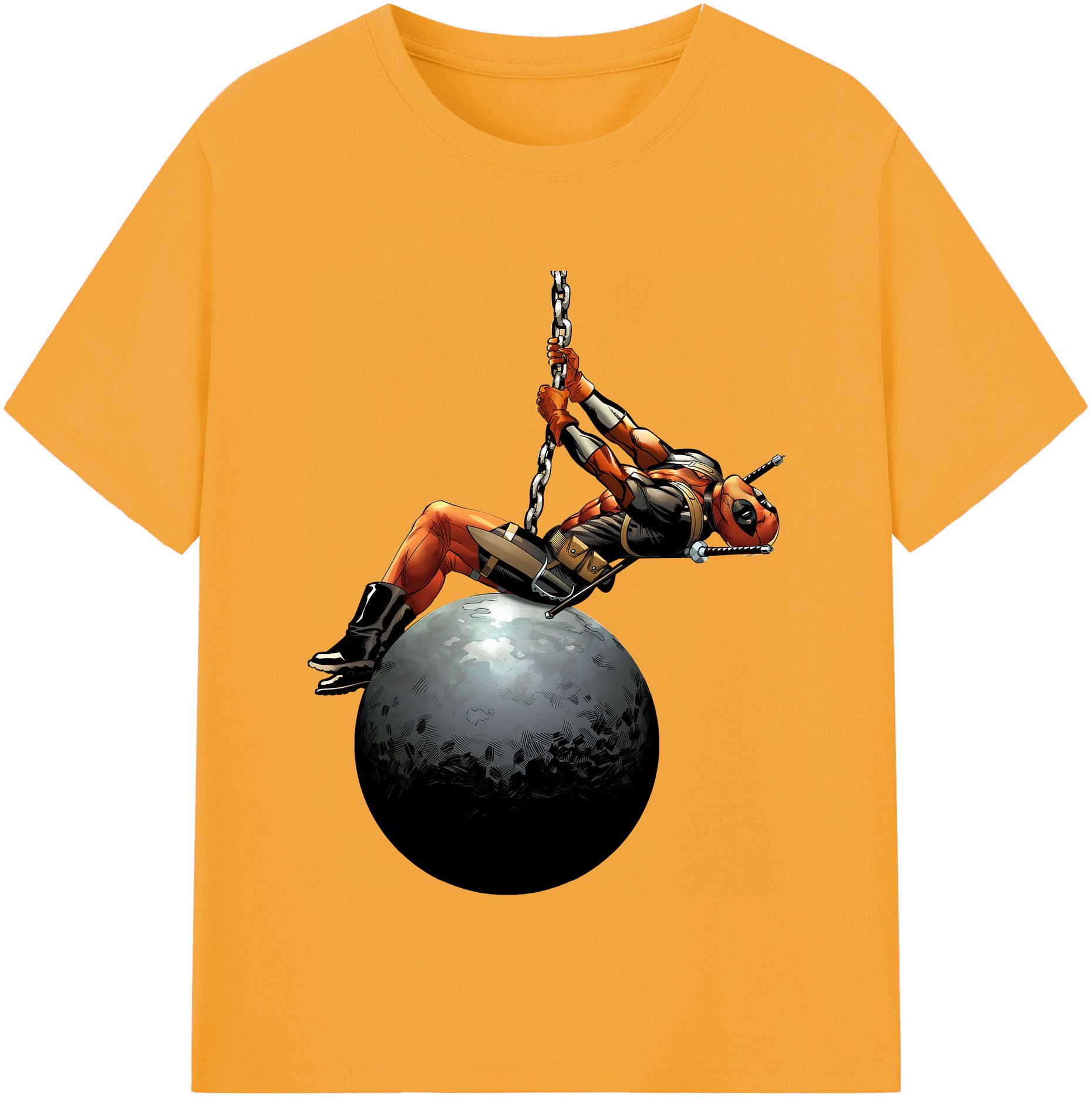 （画像用） Deadpool デッドプール 綿100％半袖Tシャツ（フロントプリント）
