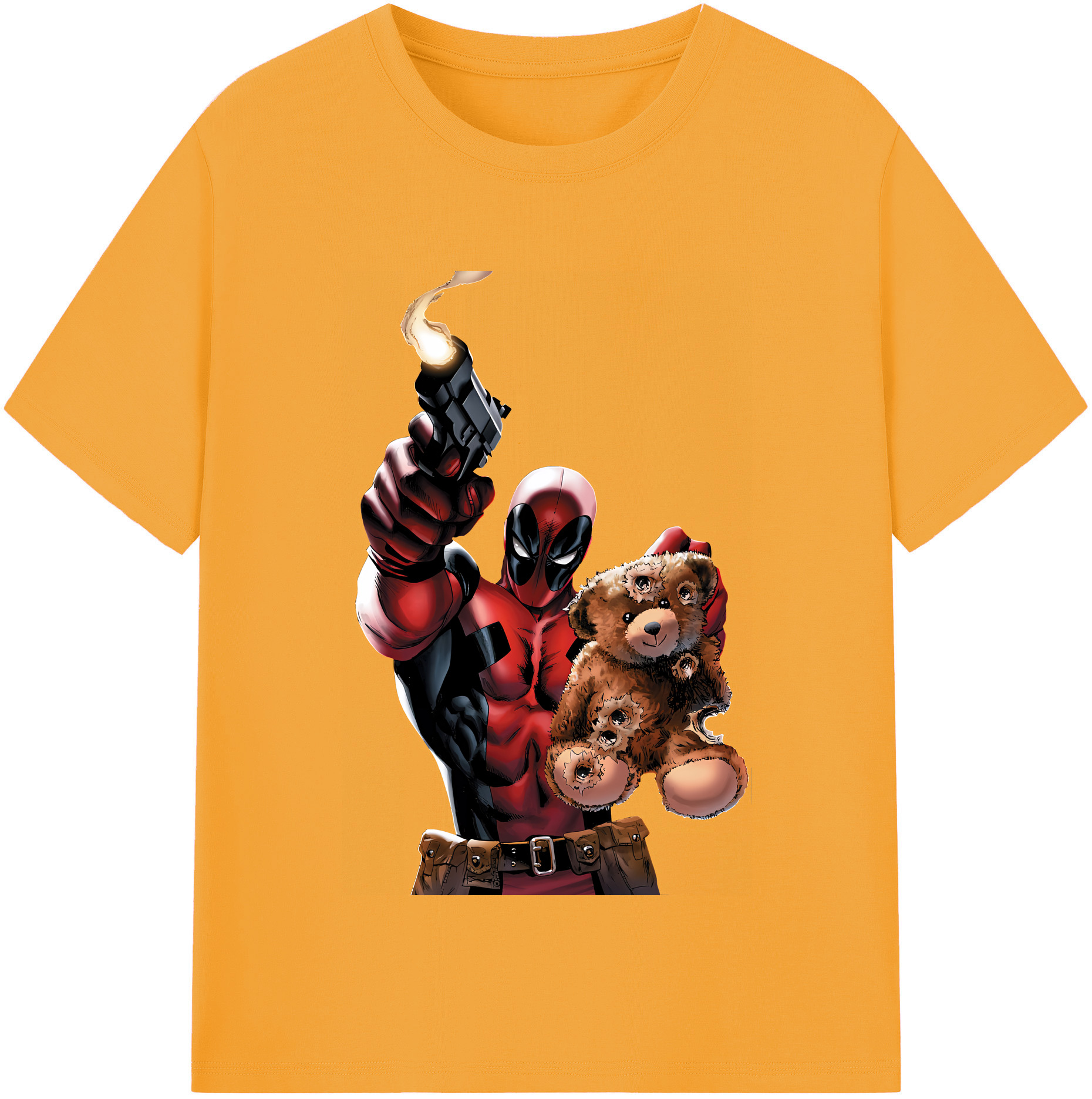 （画像用） Deadpool デッドプール 綿100％半袖Tシャツ（フロントプリント）