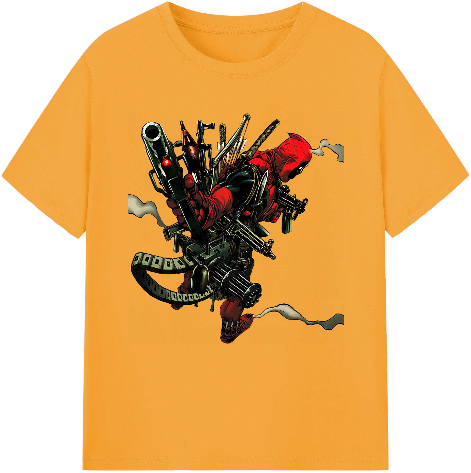 （画像用） Deadpool デッドプール 綿100％半袖Tシャツ（フロントプリント）
