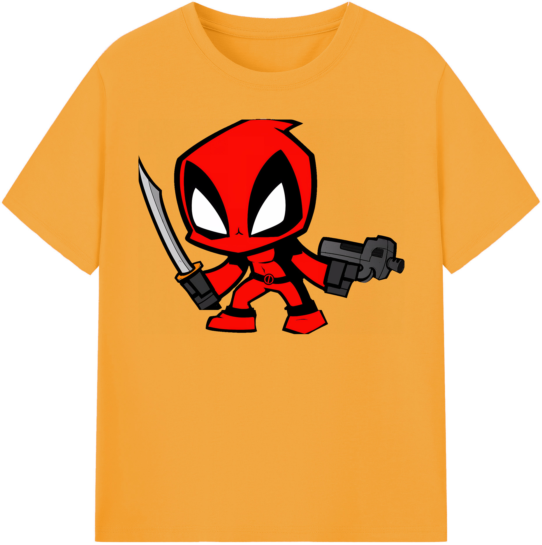 （画像用） Deadpool デッドプール 綿100％半袖Tシャツ（フロントプリント）