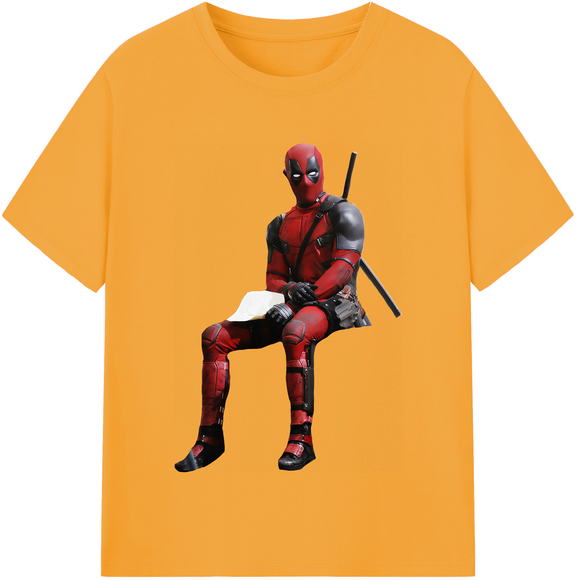 （画像用） Deadpool デッドプール 綿100％半袖Tシャツ（フロントプリント）