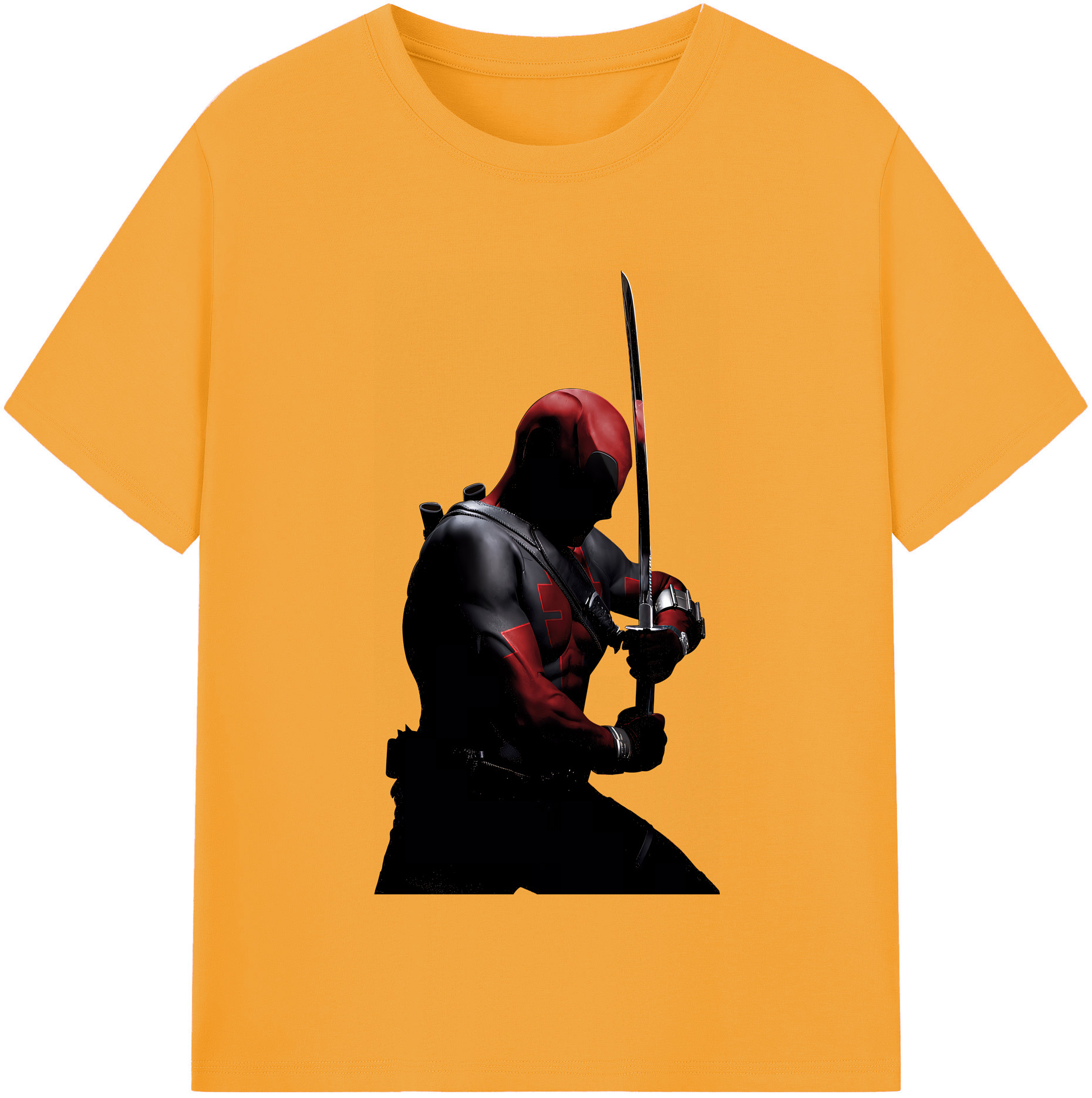 （画像用） Deadpool デッドプール 綿100％半袖Tシャツ（フロントプリント）