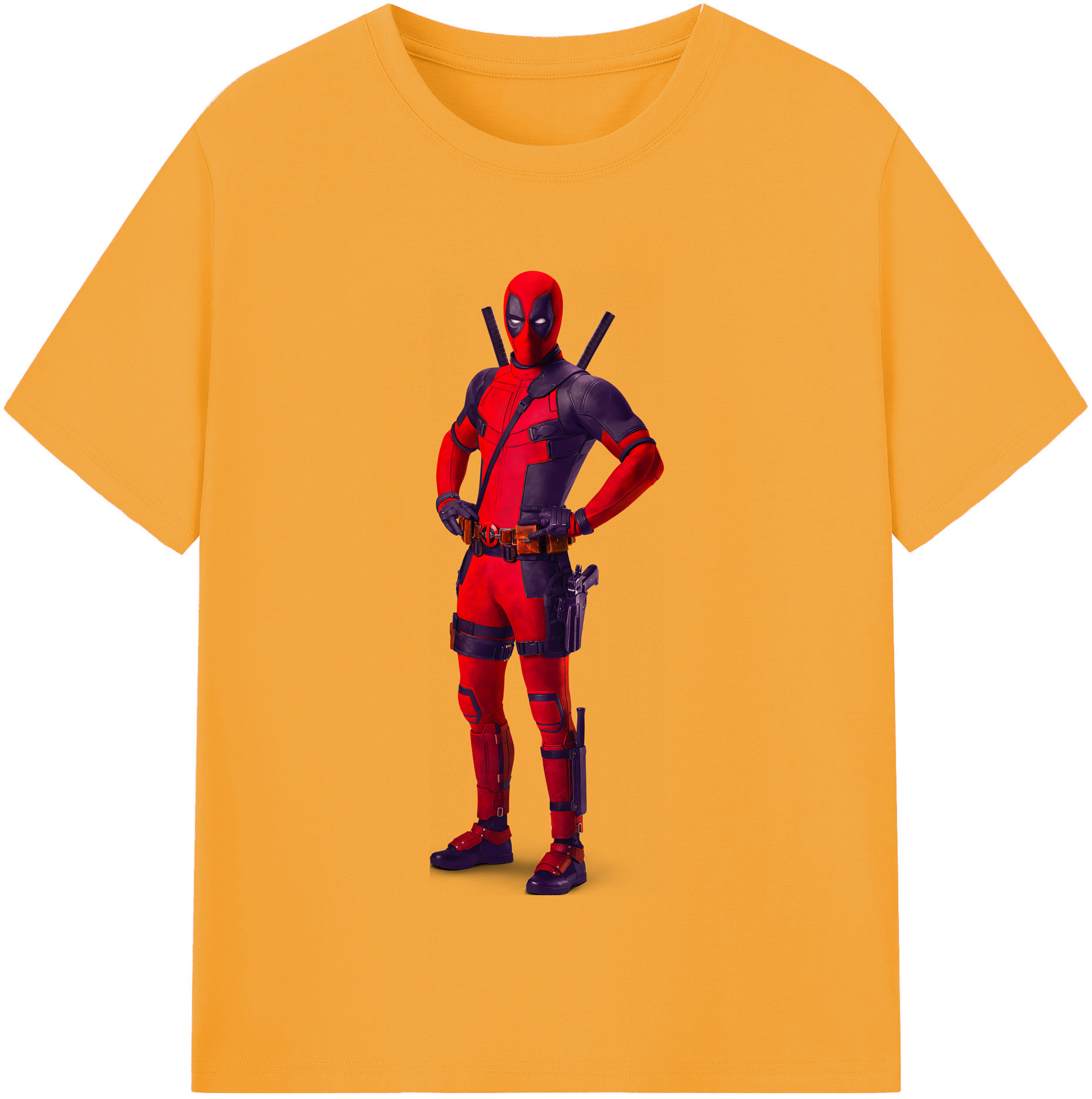 （画像用） Deadpool デッドプール 綿100％半袖Tシャツ（フロントプリント）