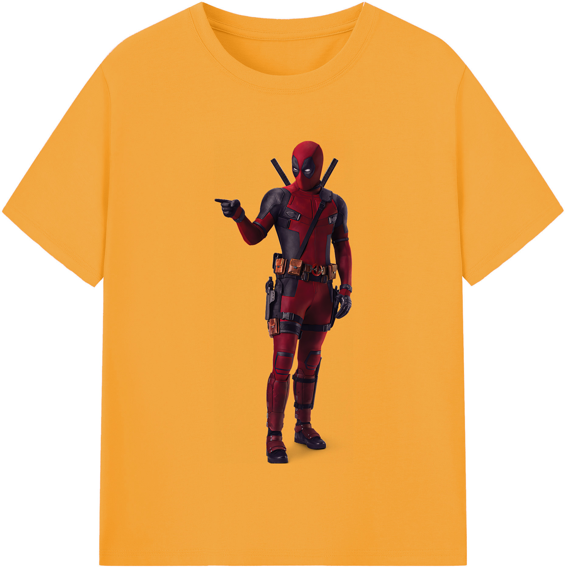 （画像用） Deadpool デッドプール 綿100％半袖Tシャツ（フロントプリント）