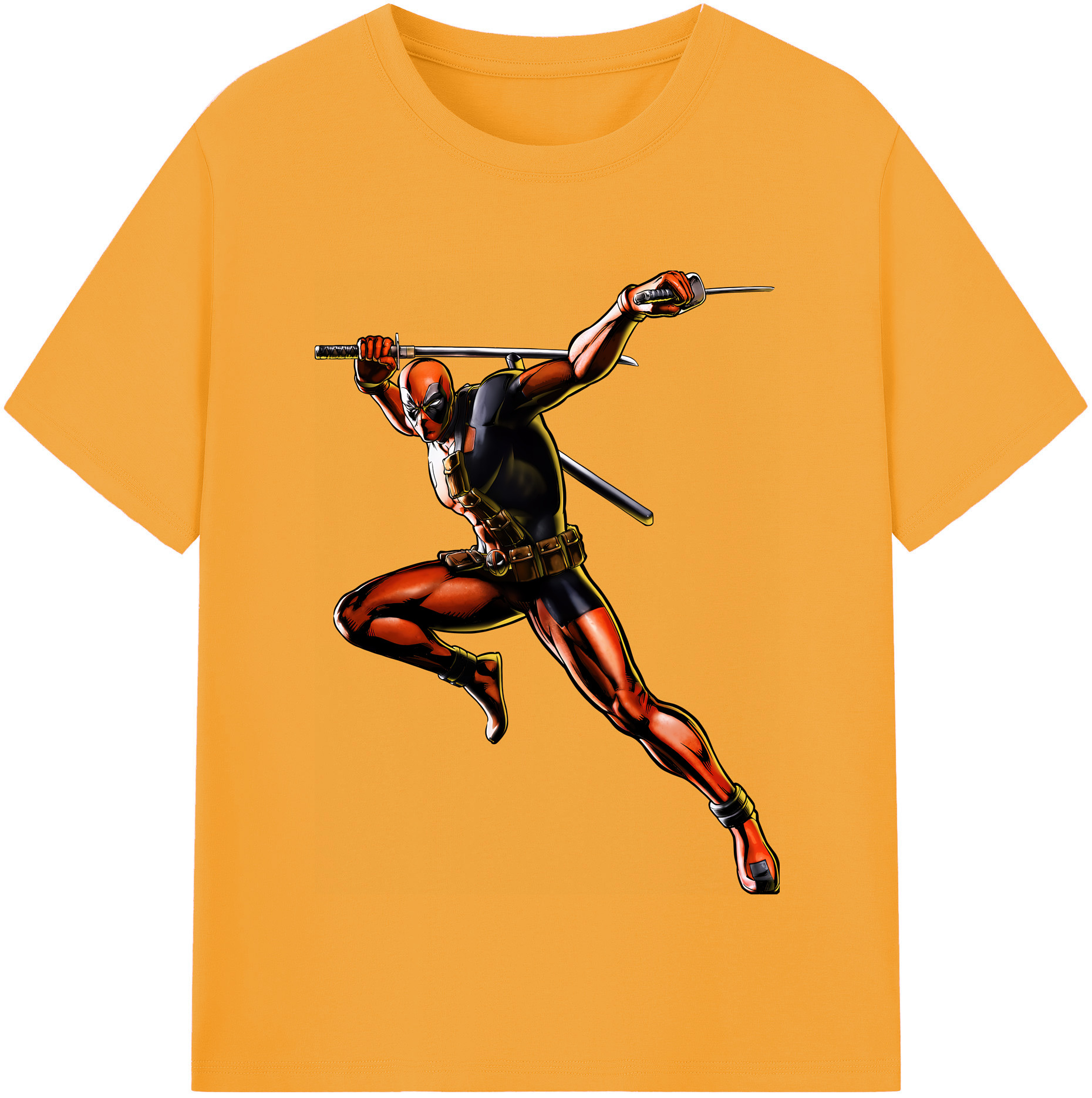 （画像用） Deadpool デッドプール 綿100％半袖Tシャツ（フロントプリント）