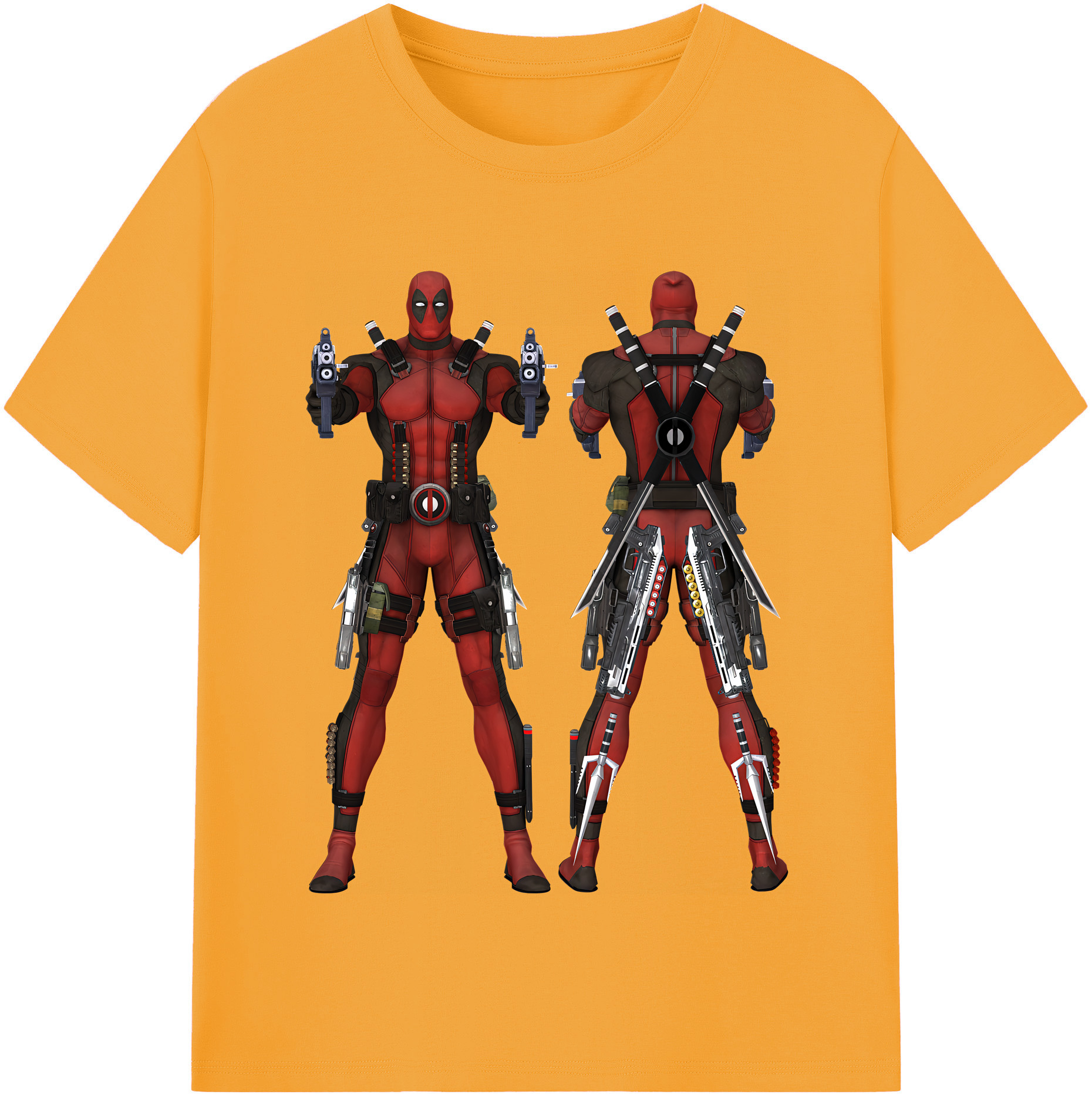 （画像用） Deadpool デッドプール 綿100％半袖Tシャツ（フロントプリント）