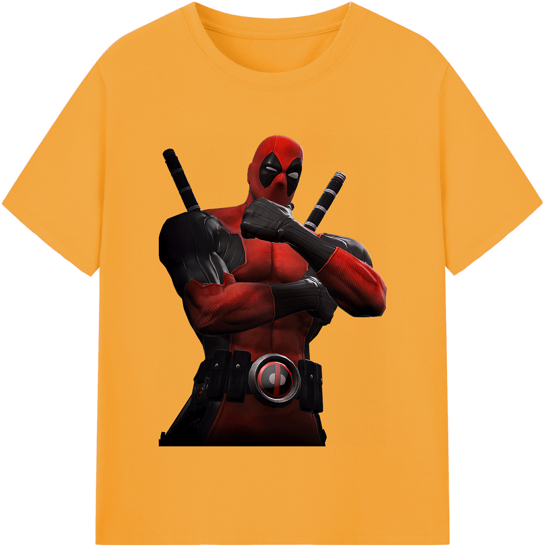 （画像用） Deadpool デッドプール 綿100％半袖Tシャツ（フロントプリント）