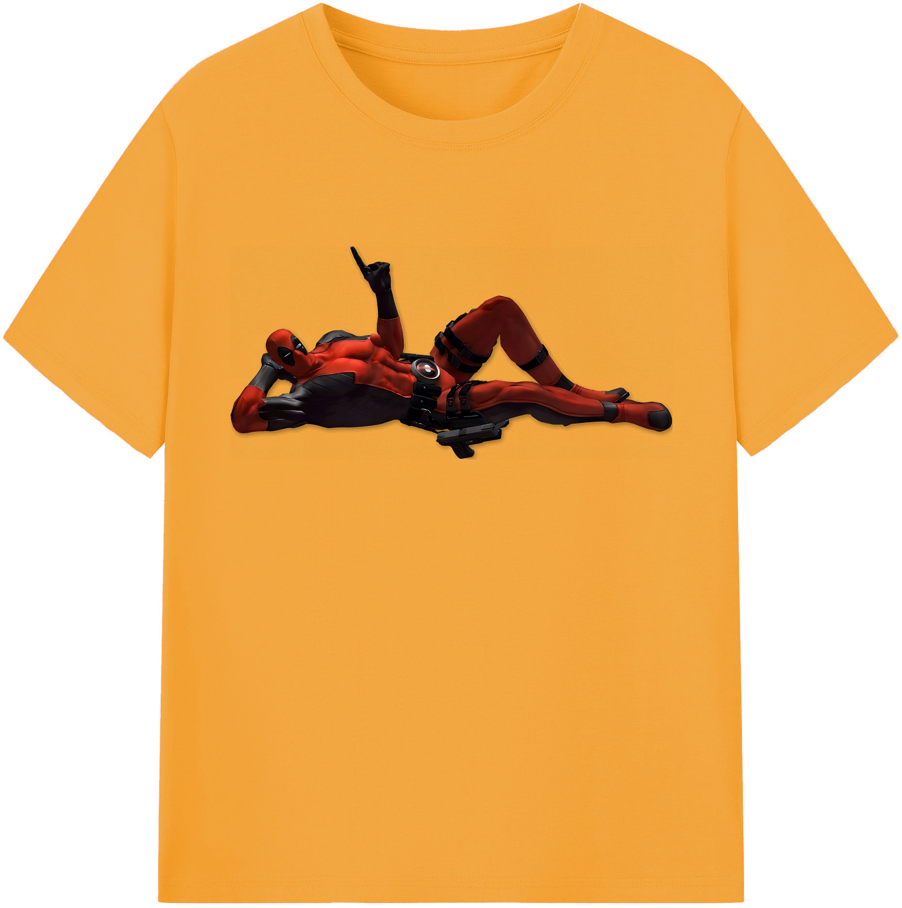 （画像用） Deadpool デッドプール 綿100％半袖Tシャツ（フロントプリント）