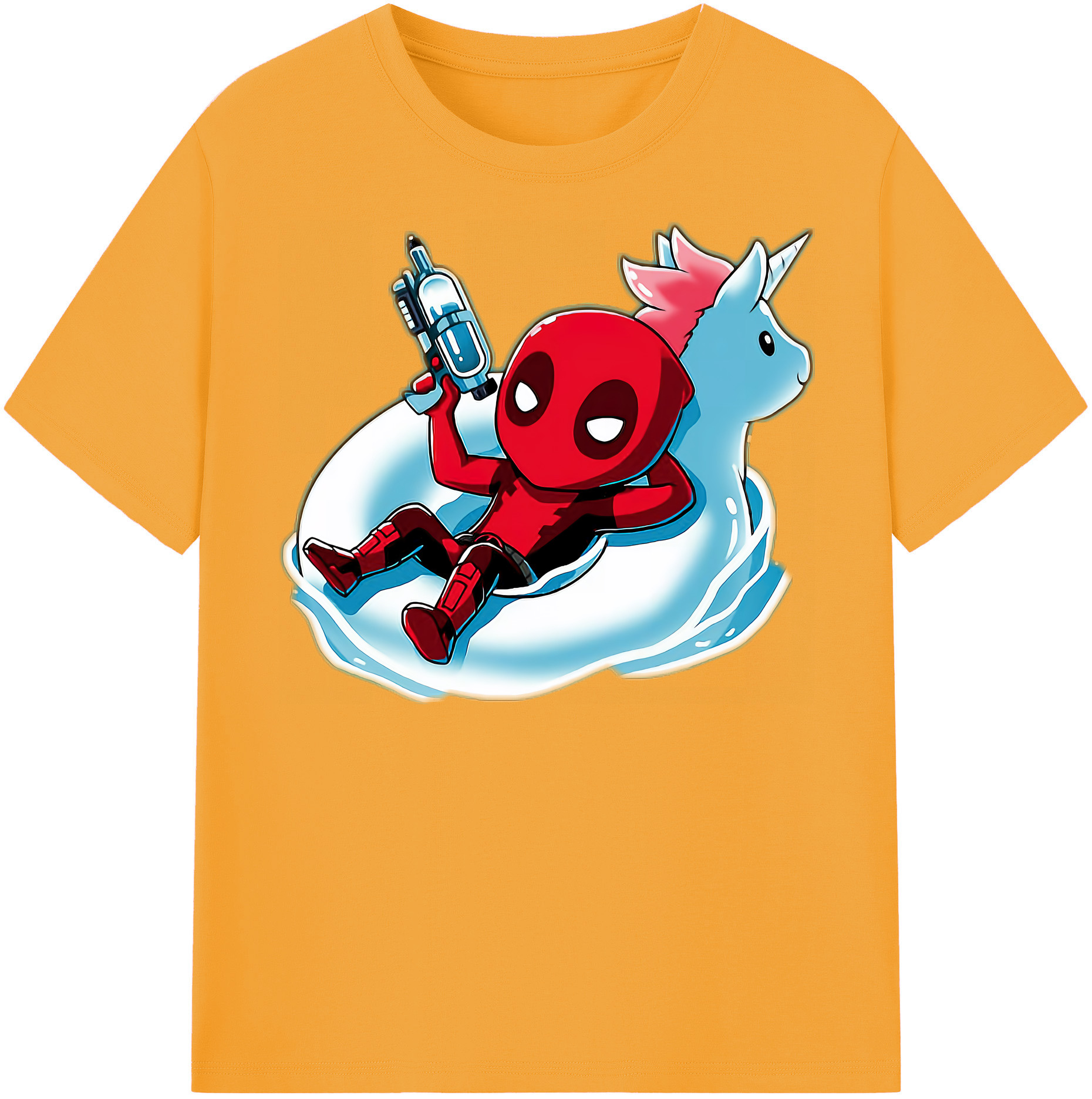 （画像用） Deadpool デッドプール 綿100％半袖Tシャツ（フロントプリント）