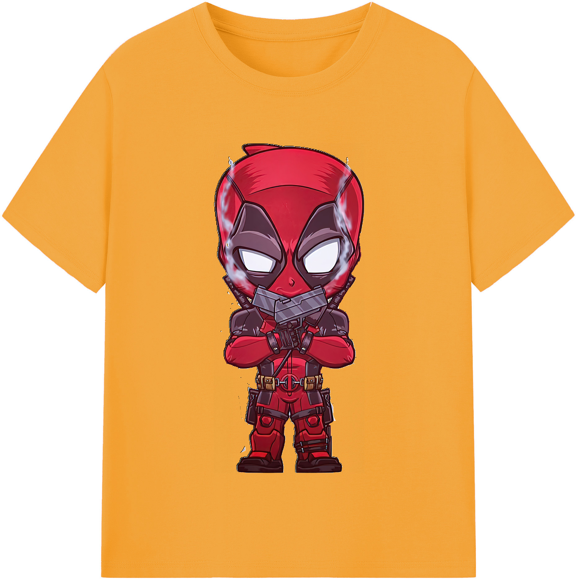 （画像用） Deadpool デッドプール 綿100％半袖Tシャツ（フロントプリント）