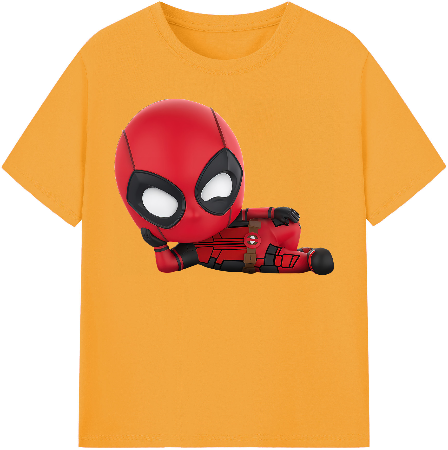 （画像用） Deadpool デッドプール 綿100％半袖Tシャツ（フロントプリント）
