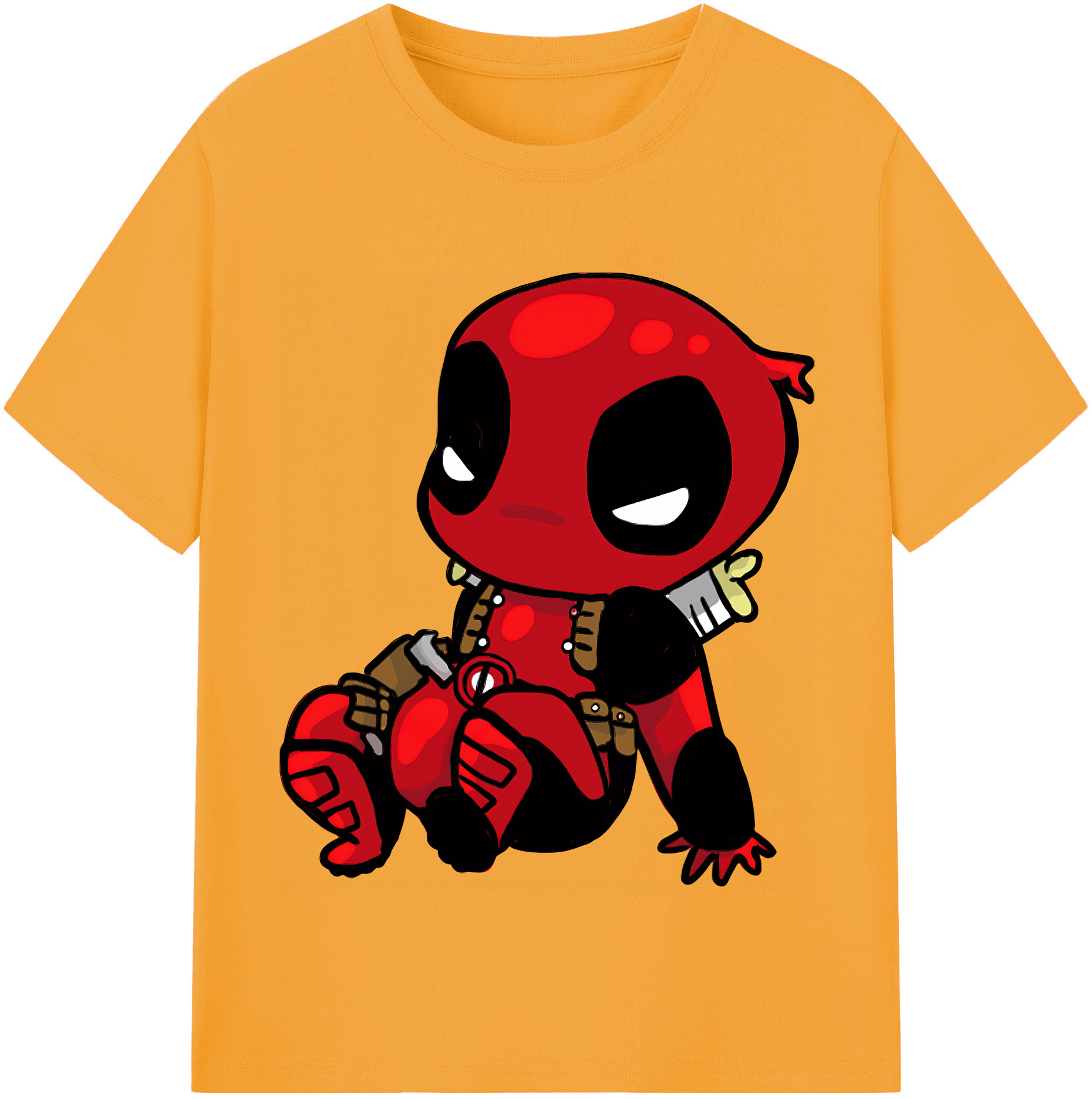 （画像用） Deadpool デッドプール 綿100％半袖Tシャツ（フロントプリント）
