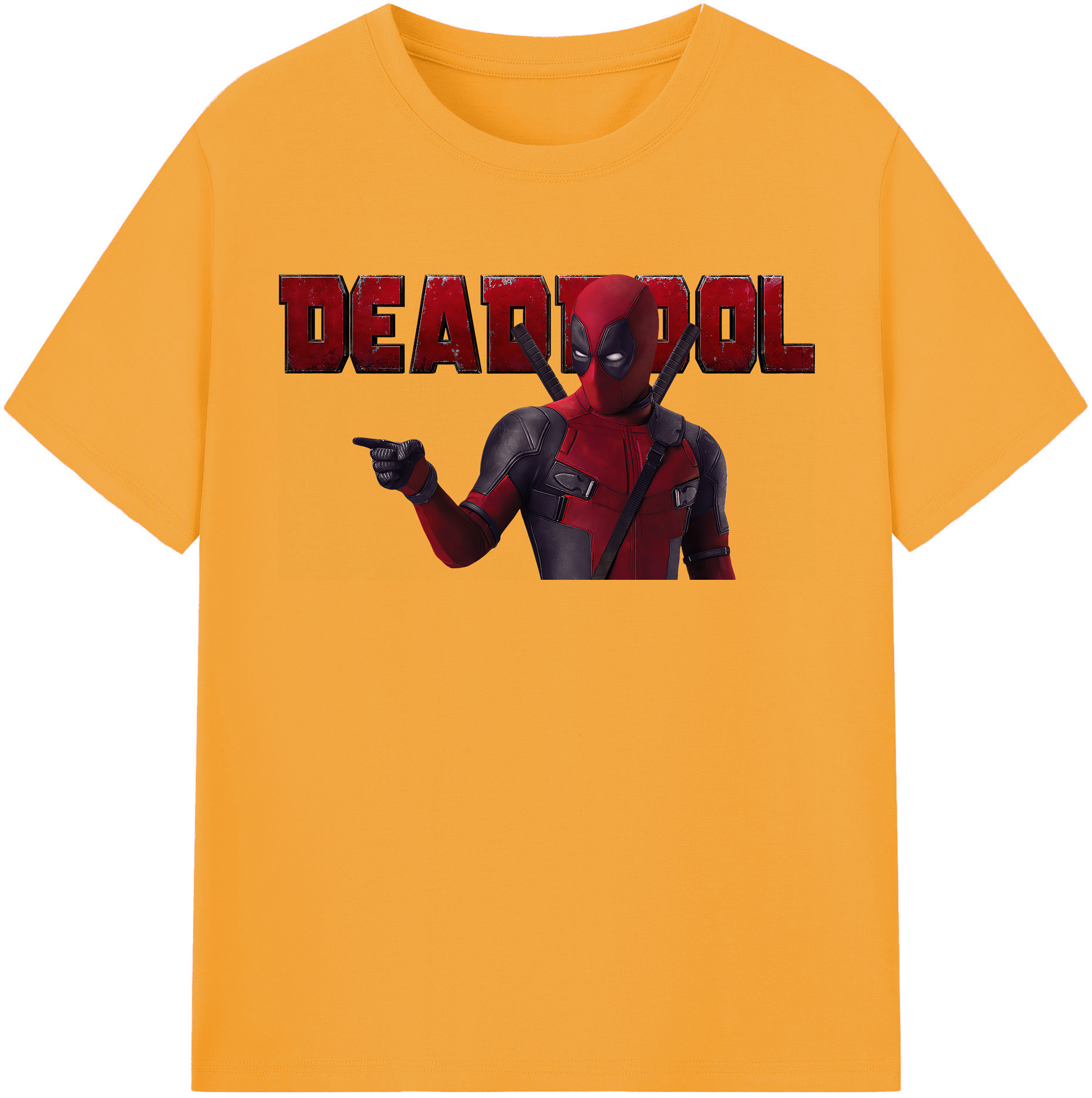 （画像用） Deadpool デッドプール 綿100％半袖Tシャツ（フロントプリント）