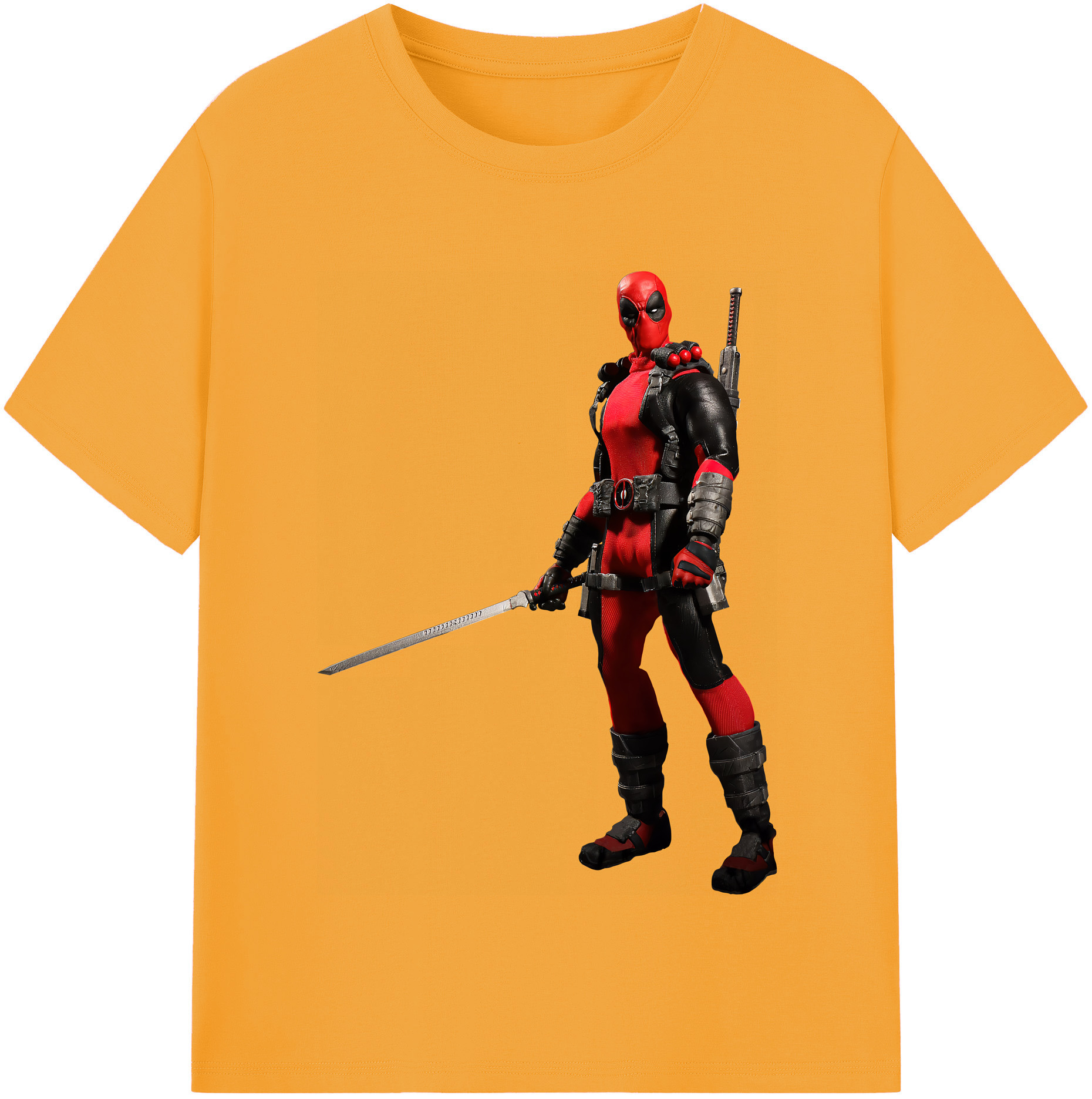 （画像用） Deadpool デッドプール 綿100％半袖Tシャツ（フロントプリント）