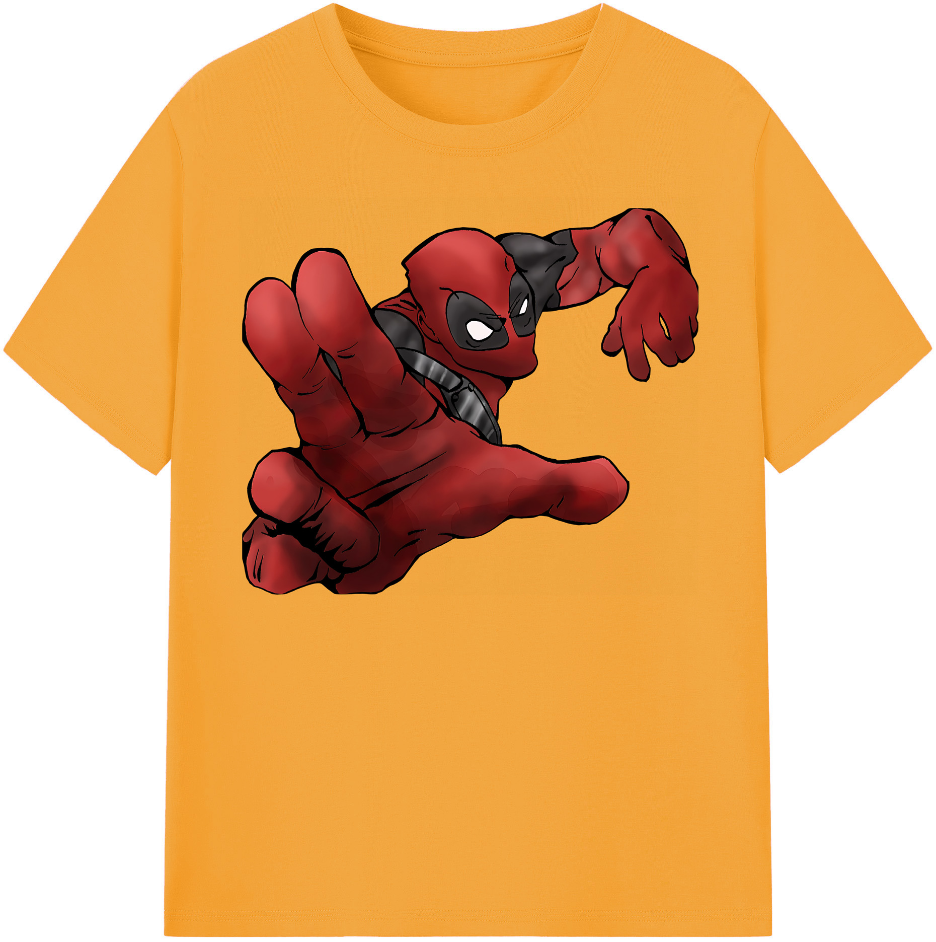 （画像用） Deadpool デッドプール 綿100％半袖Tシャツ（フロントプリント）