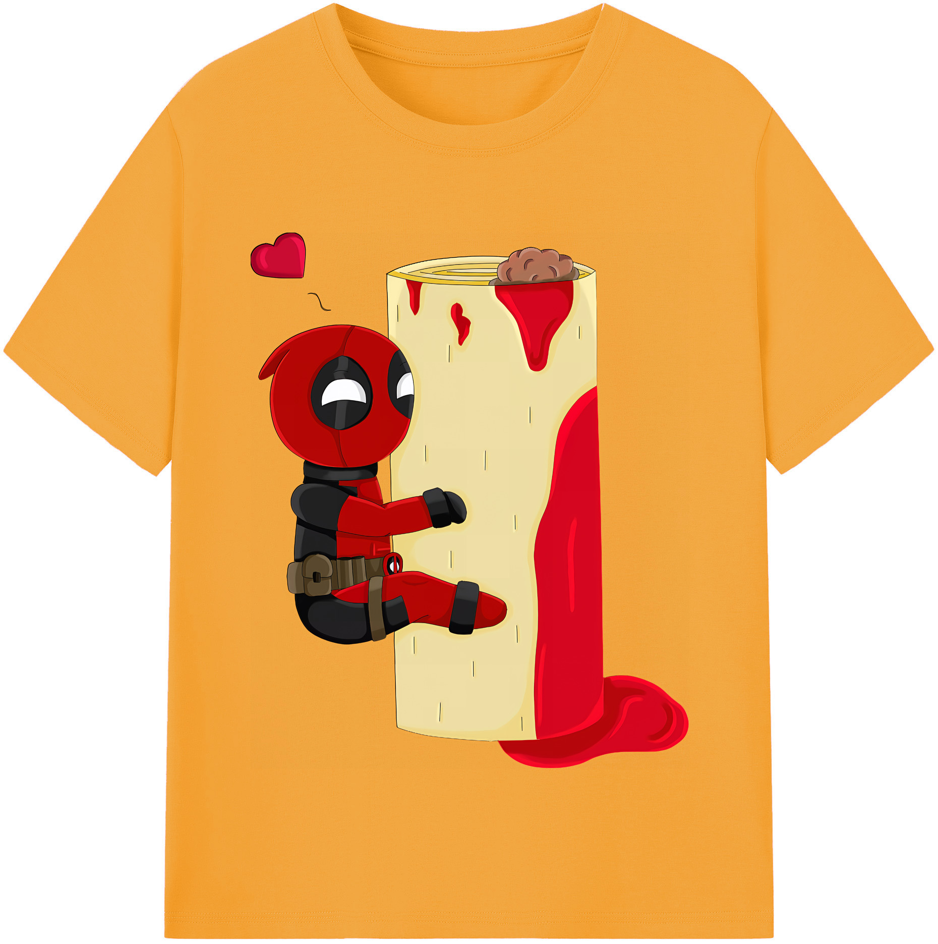（画像用） Deadpool デッドプール 綿100％半袖Tシャツ（フロントプリント）