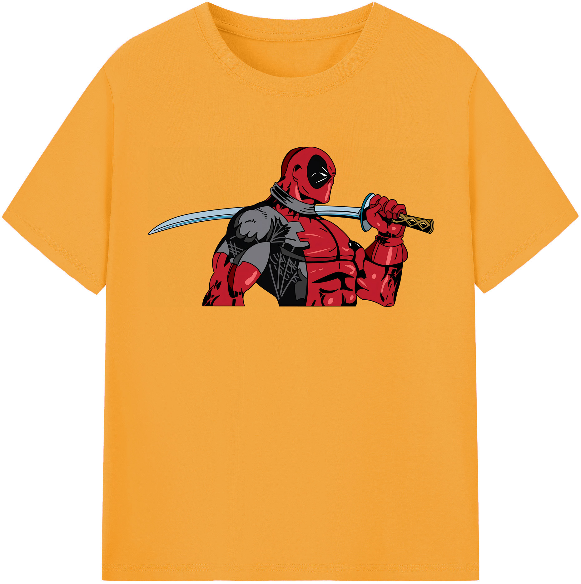 （画像用） Deadpool デッドプール 綿100％半袖Tシャツ（フロントプリント）