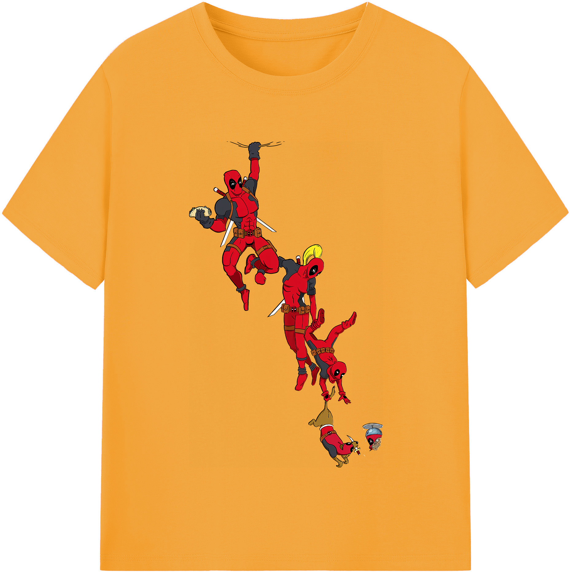 （画像用） Deadpool デッドプール 綿100％半袖Tシャツ（フロントプリント）