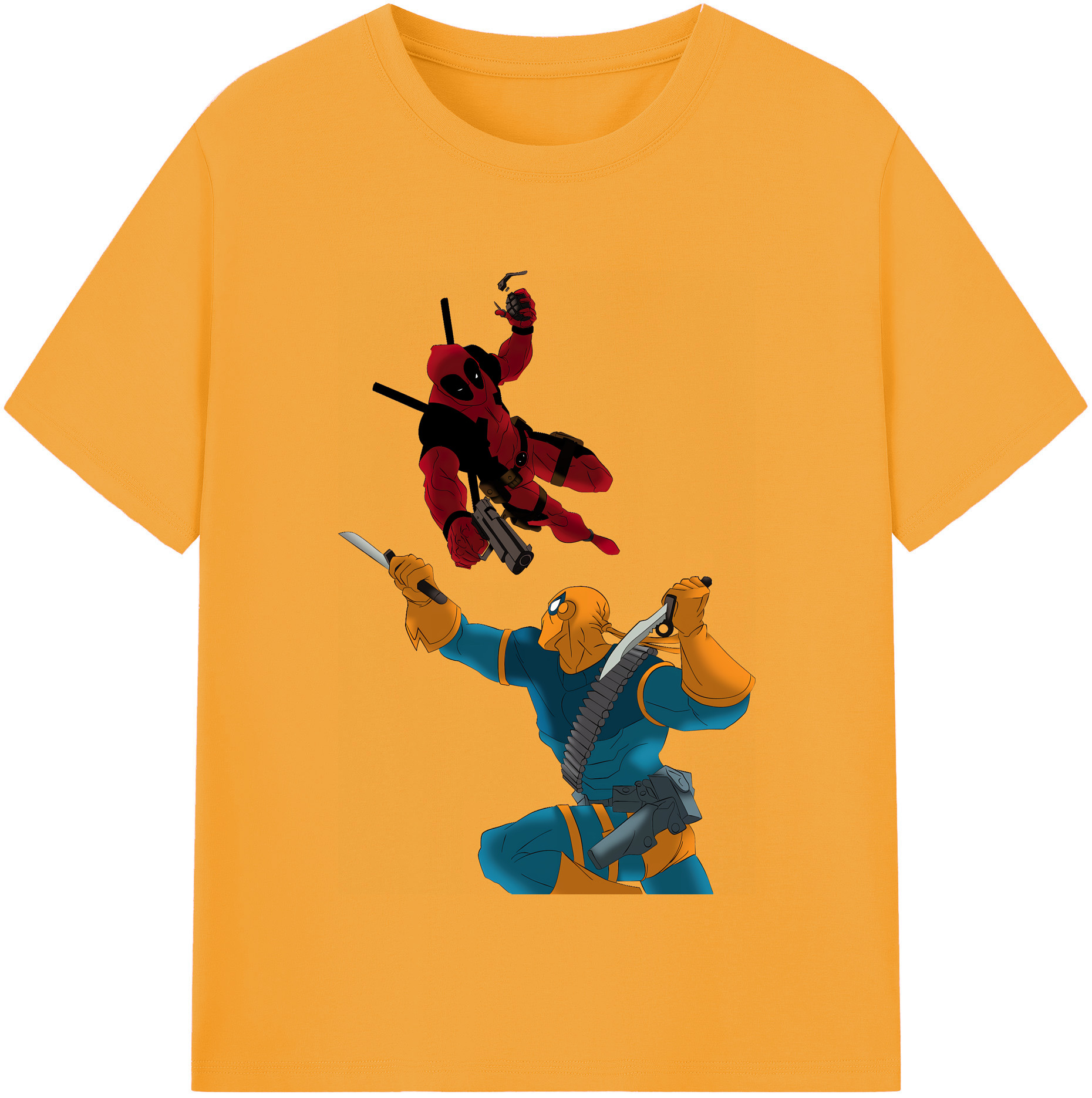 （画像用） Deadpool デッドプール 綿100％半袖Tシャツ（フロントプリント）