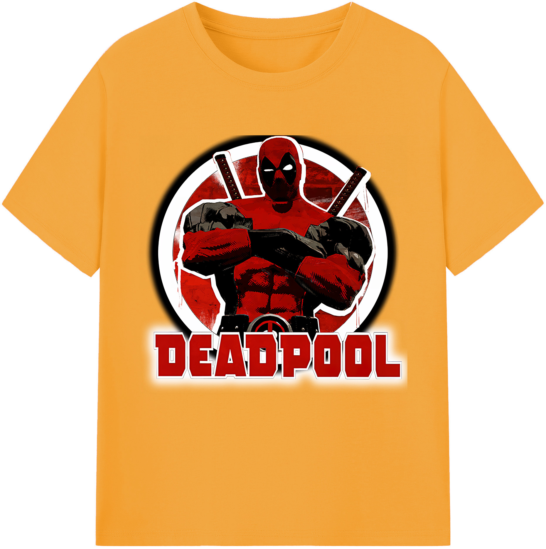 （画像用） Deadpool デッドプール 綿100％半袖Tシャツ（フロントプリント）