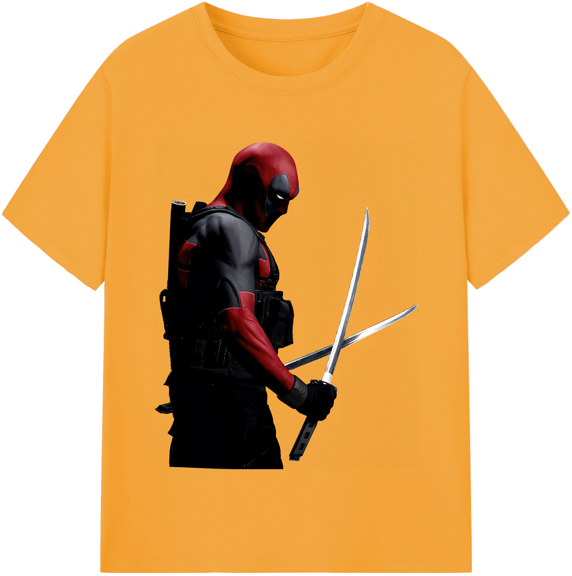 （画像用） Deadpool デッドプール 綿100％半袖Tシャツ（フロントプリント）
