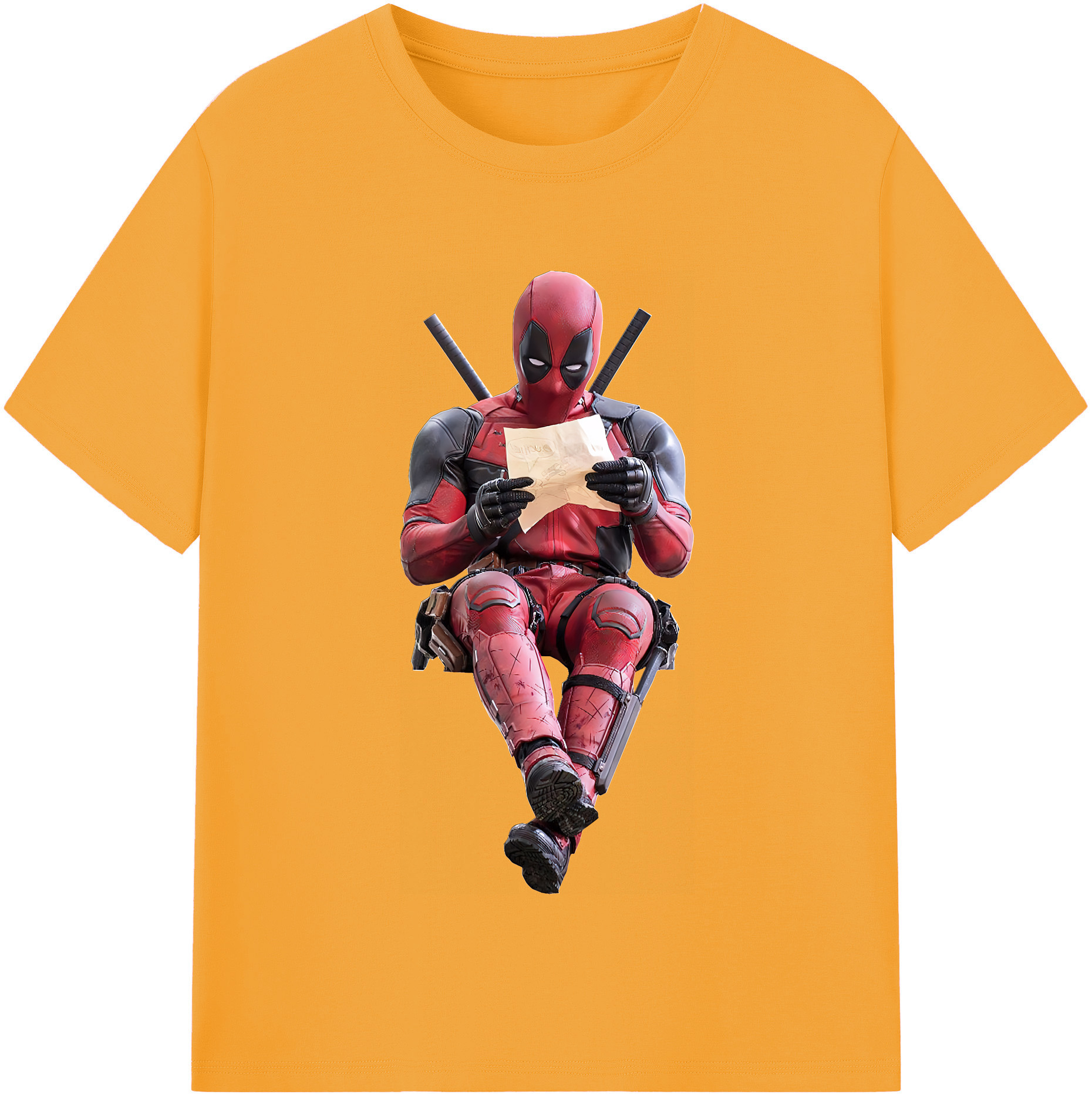 （画像用） Deadpool デッドプール 綿100％半袖Tシャツ（フロントプリント）