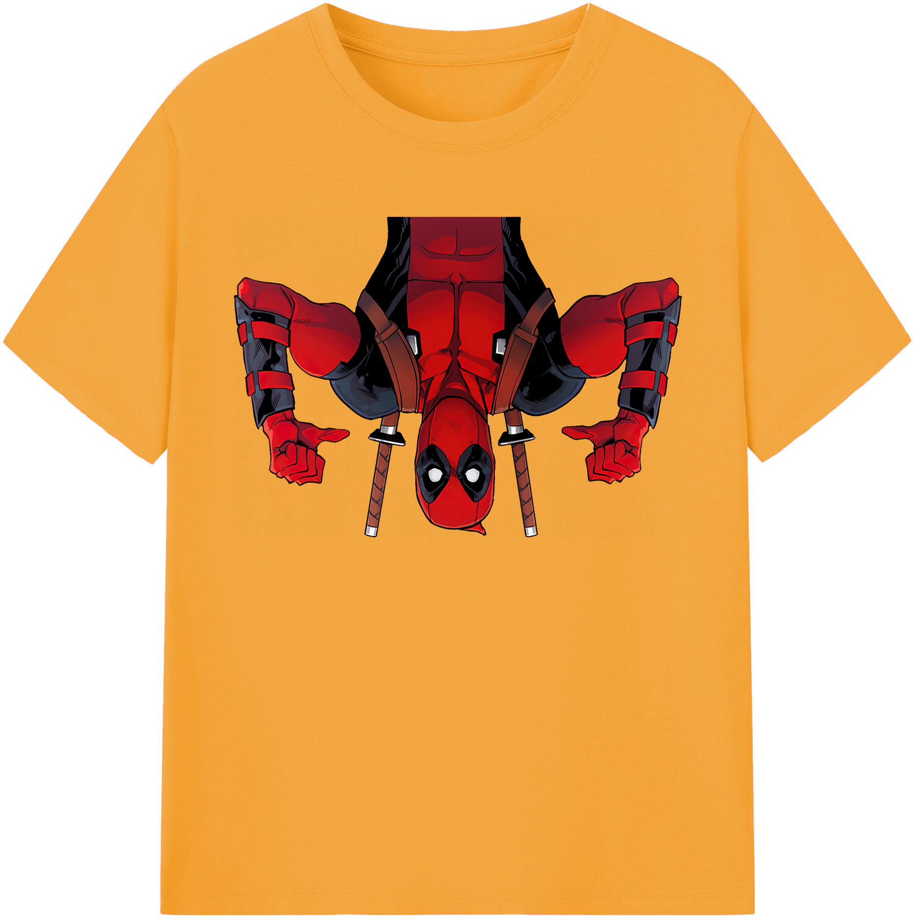 （画像用） Deadpool デッドプール 綿100％半袖Tシャツ（フロントプリント）